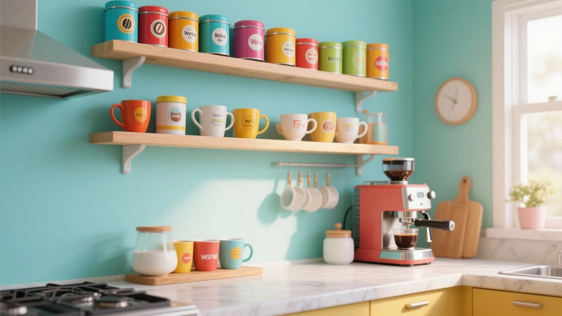 6. Coffee & Tea Wall