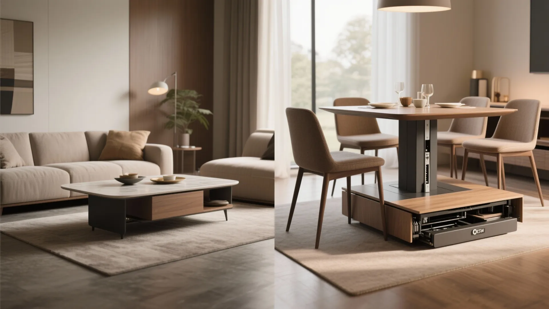 5. Convertible coffee-to-dining table: surprise guest savior