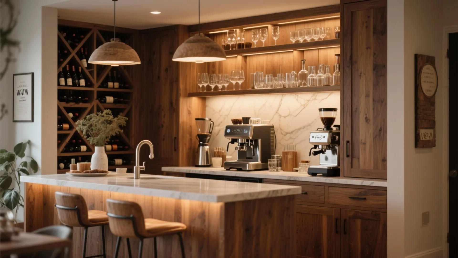 8. Coffee + Wine Combo Bar