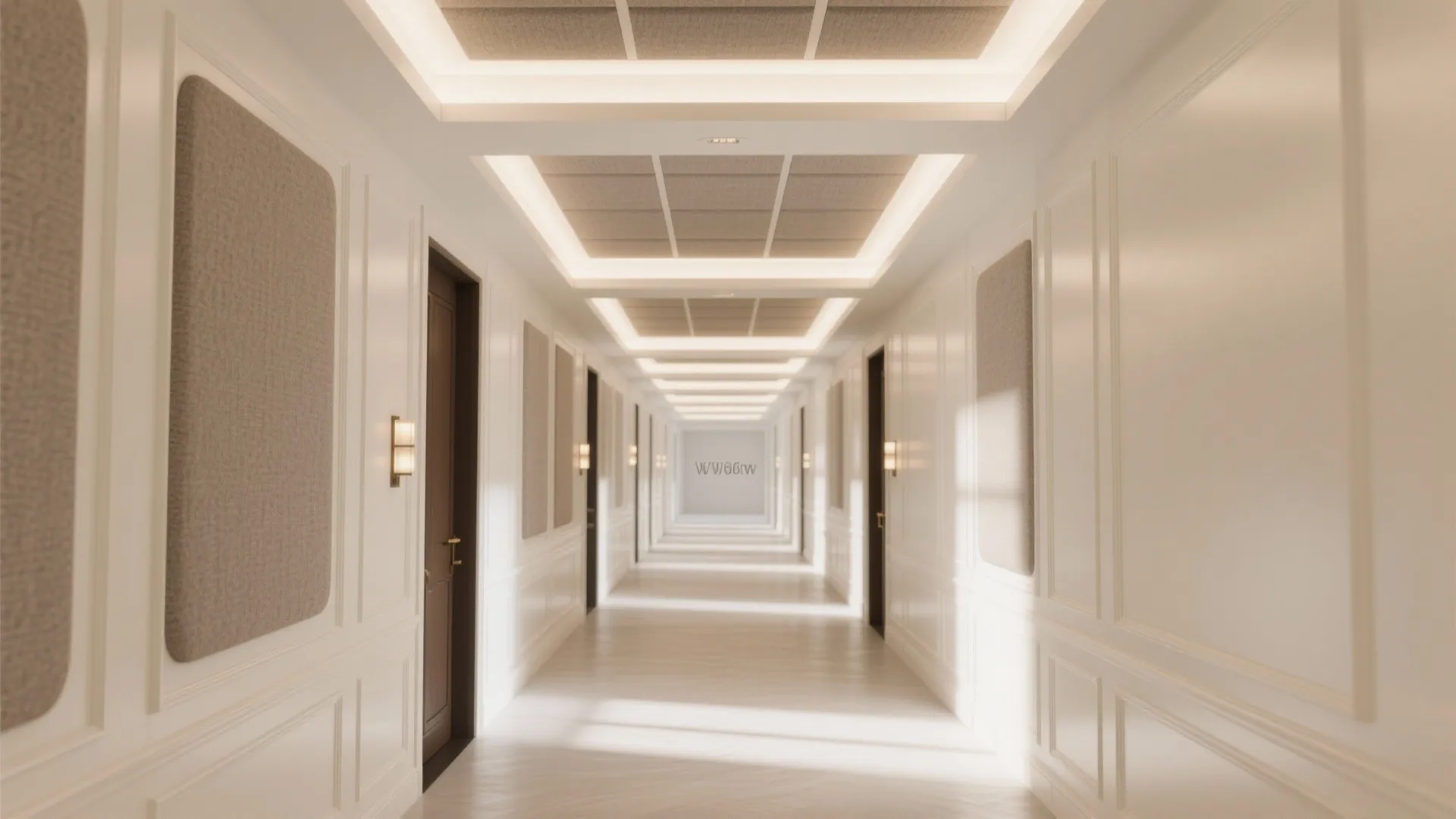 2) Coffered Ceiling with Acoustic Control