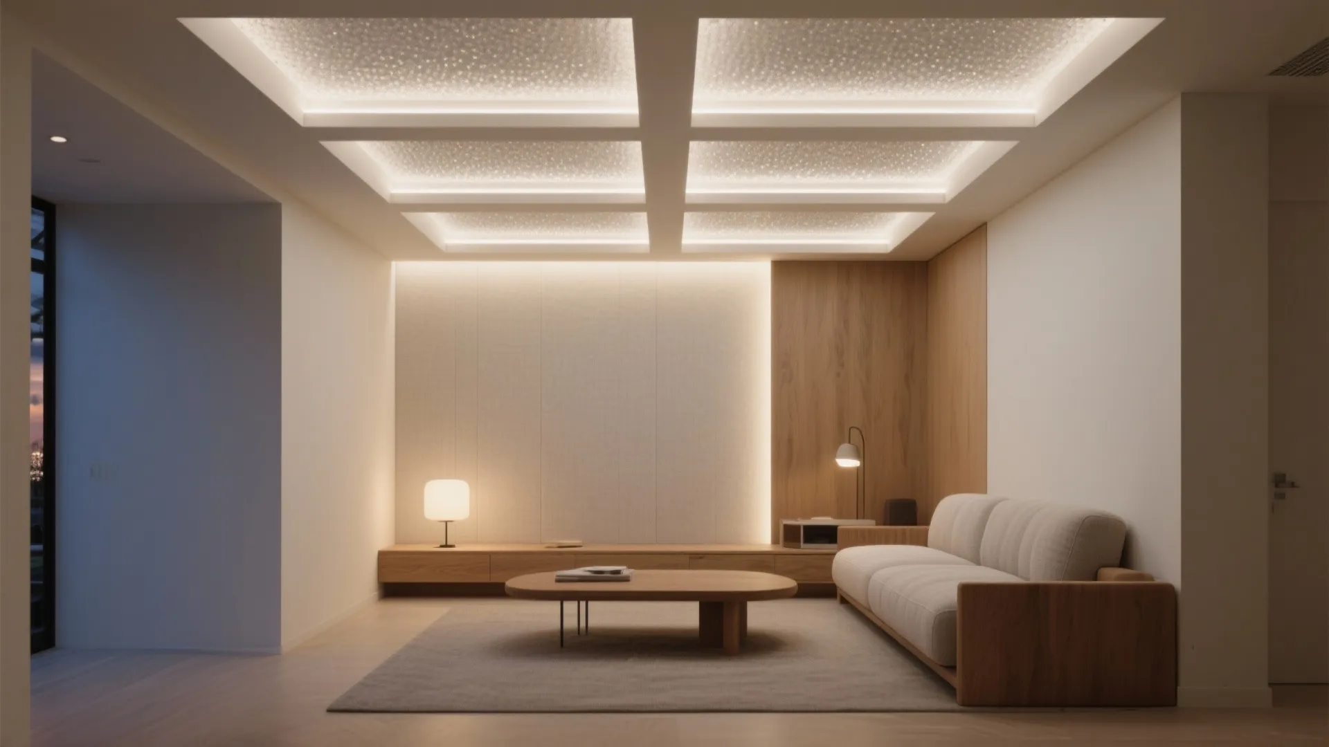 Backlit Coffered Ceiling That Floats