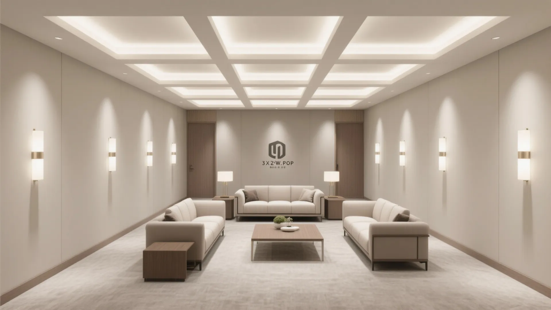 POP Coffered Grid for Statement Texture