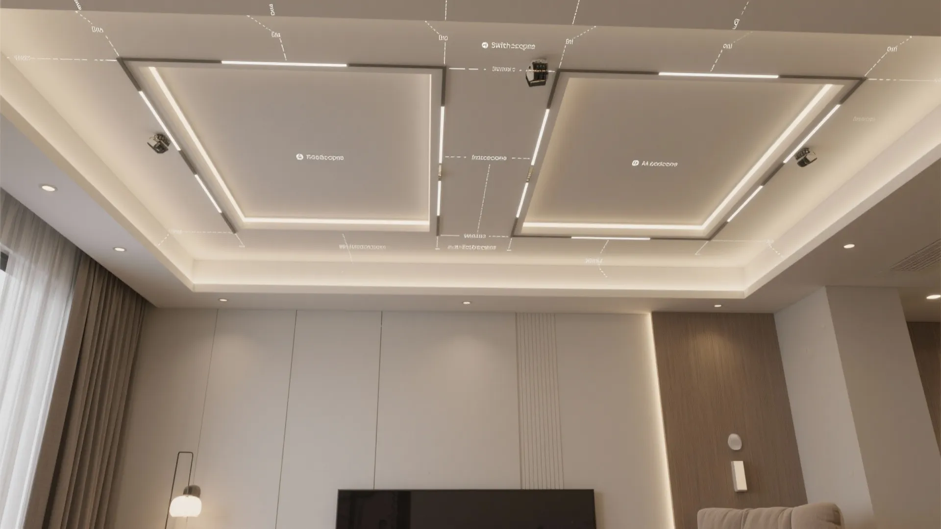 Lighting-First Coffered Ceiling