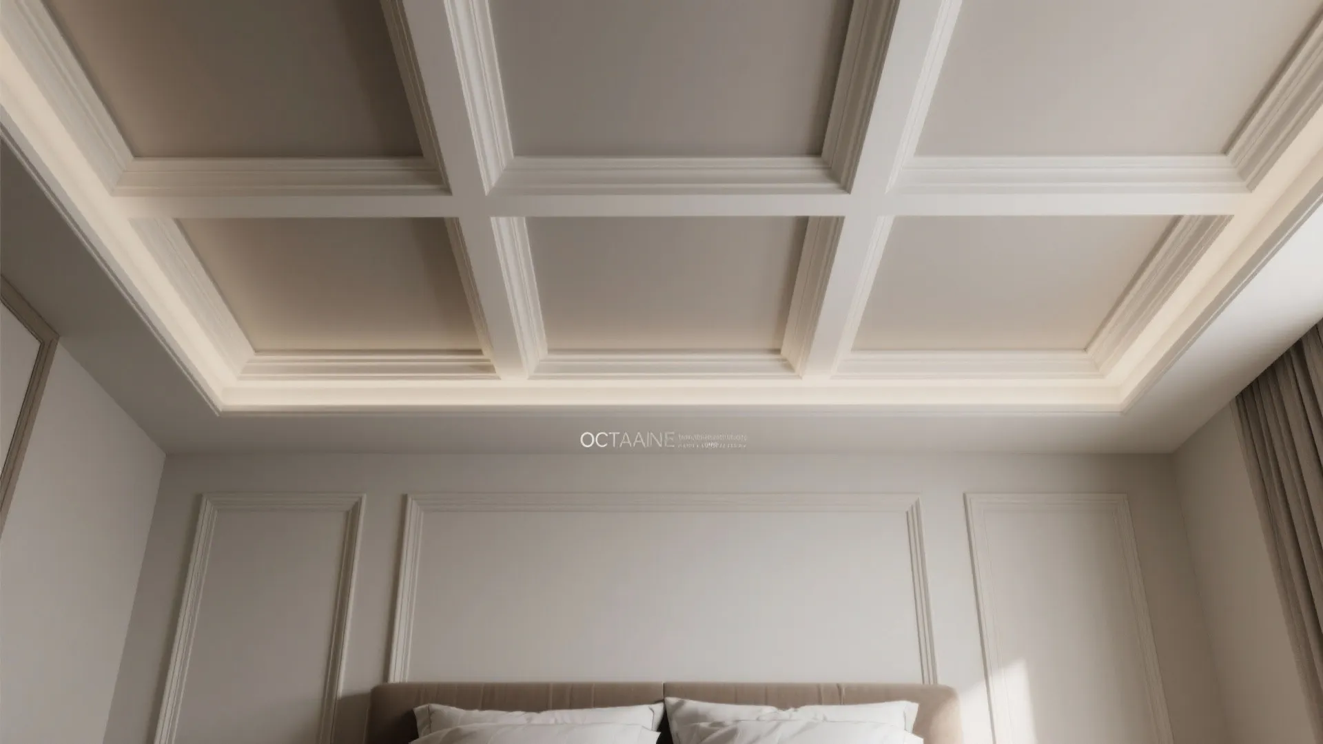 Painted Murals and Geometric Coffered Patterns for Personality