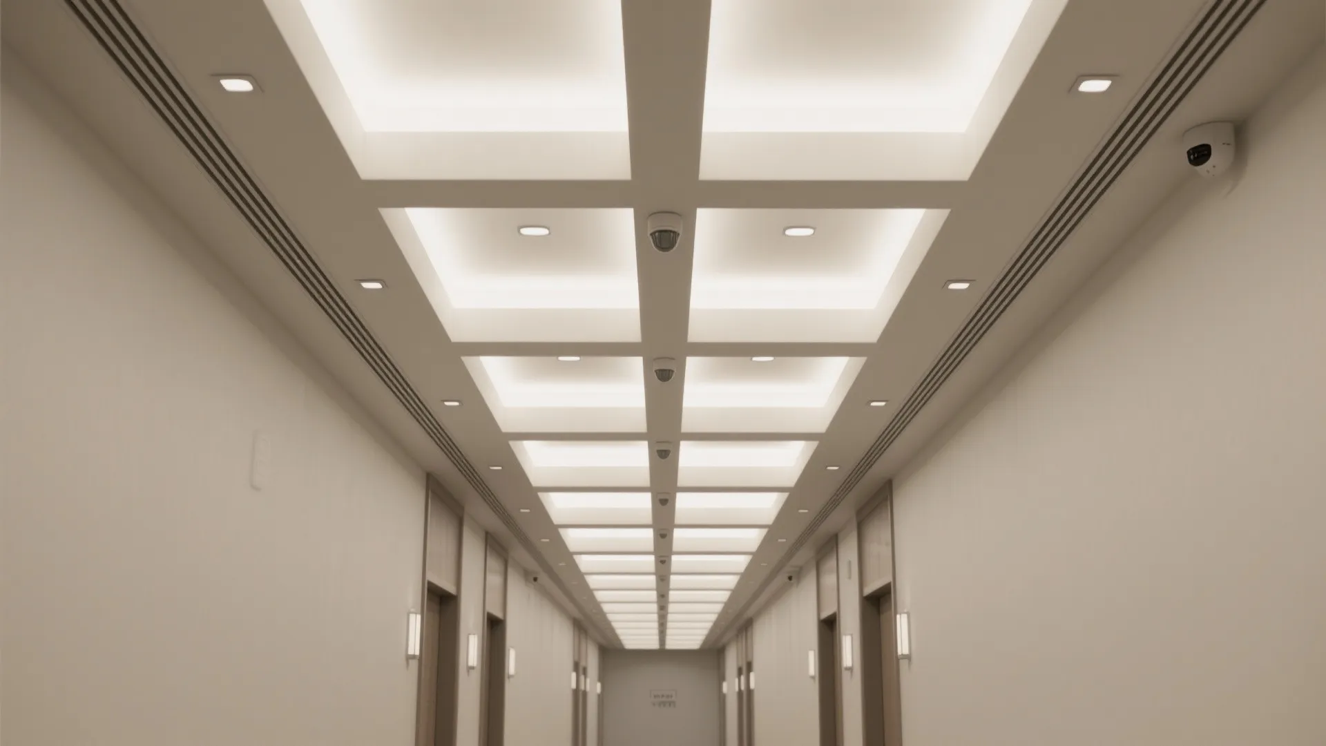 Subtle geometric coffers and shallow beams