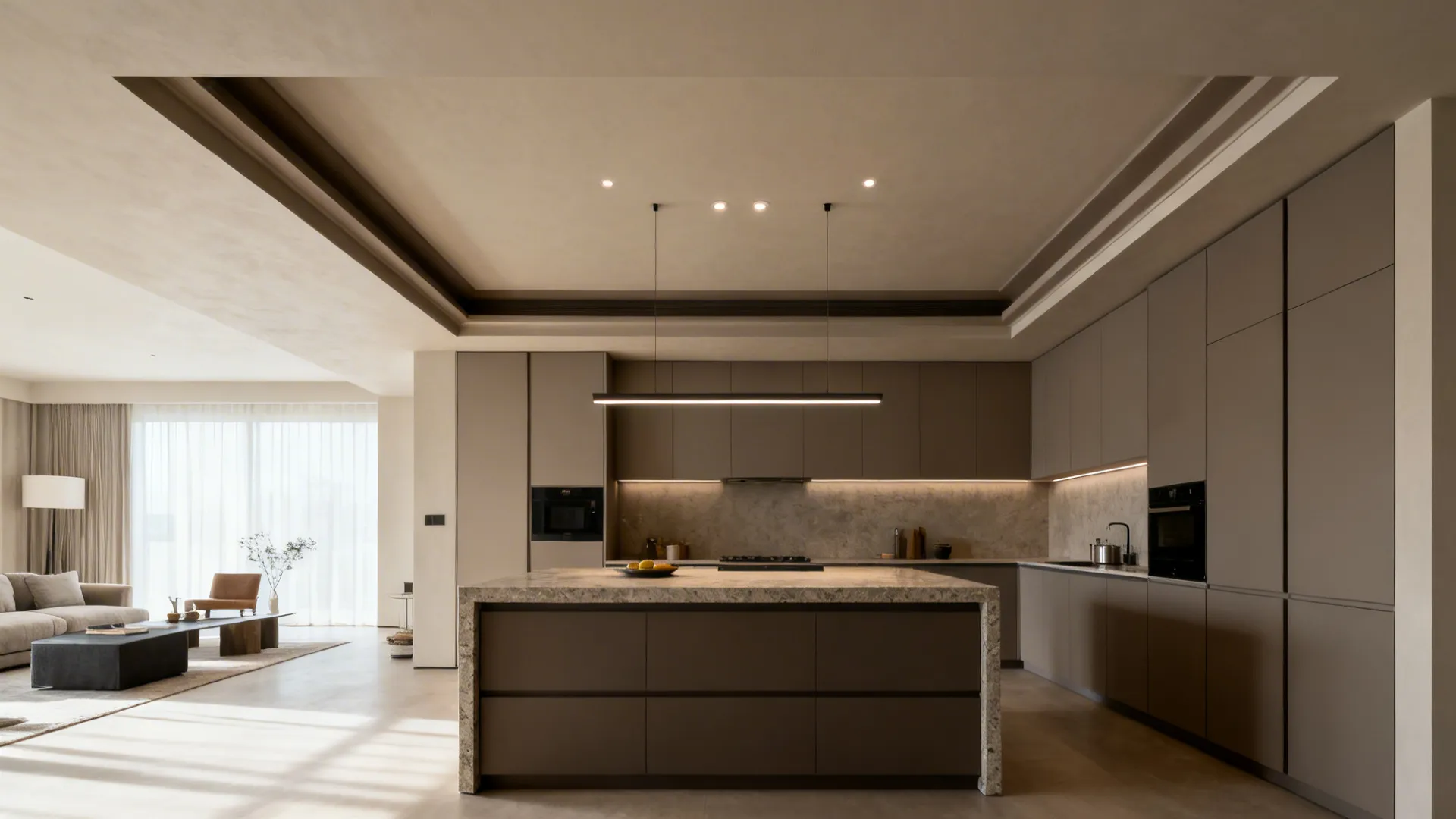 Central Coffered Canopy over the Island