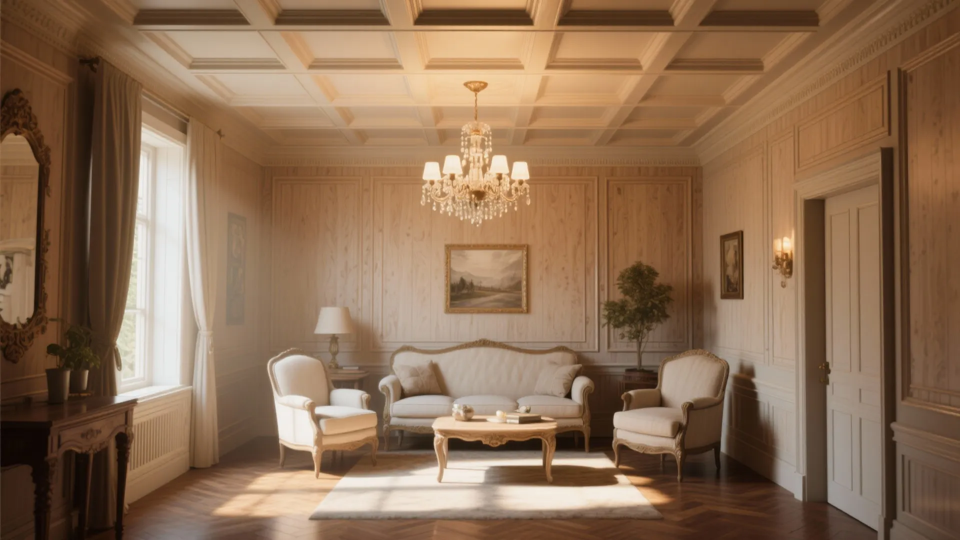 Coffered Ceiling Elegance