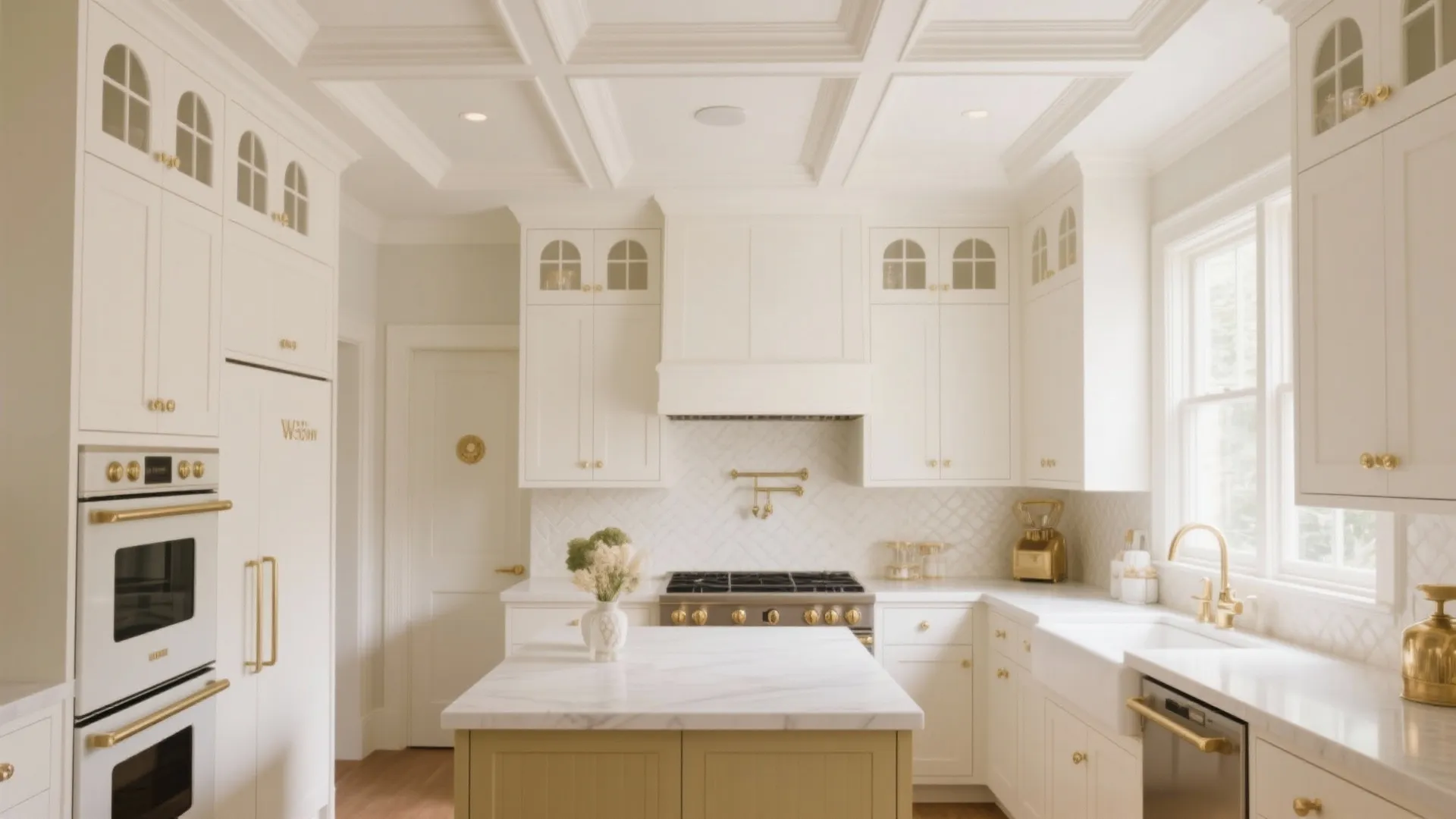 3. Try a Coffered Ceiling