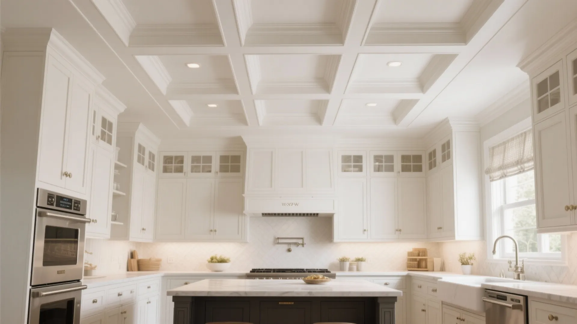 3. Coffered Ceilings