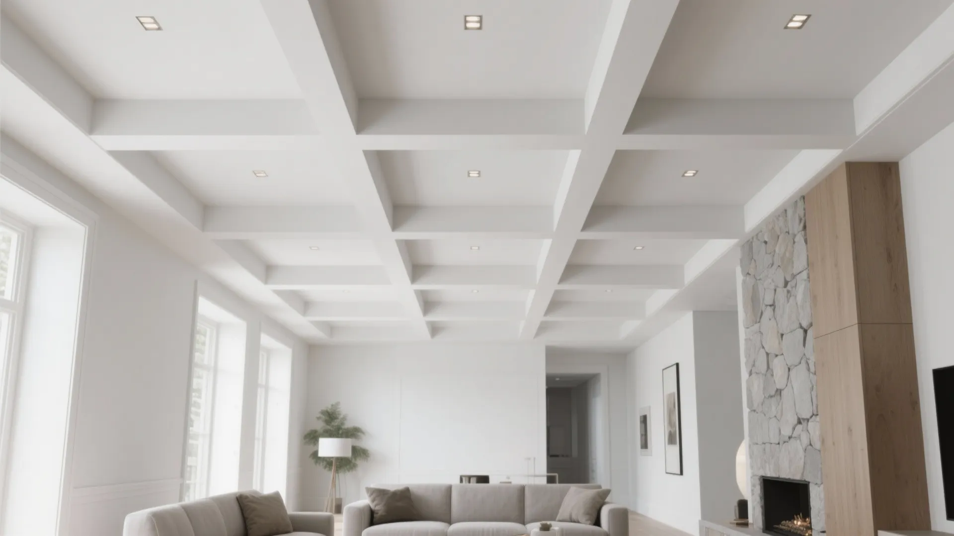 Coffered Geometry for Drama Without Clutter