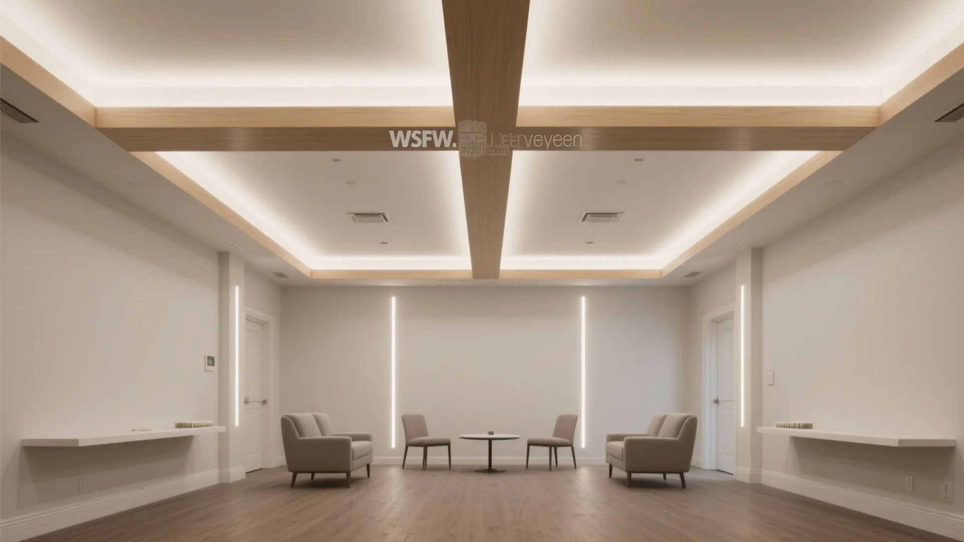 Lighting-First Coffered Ceiling