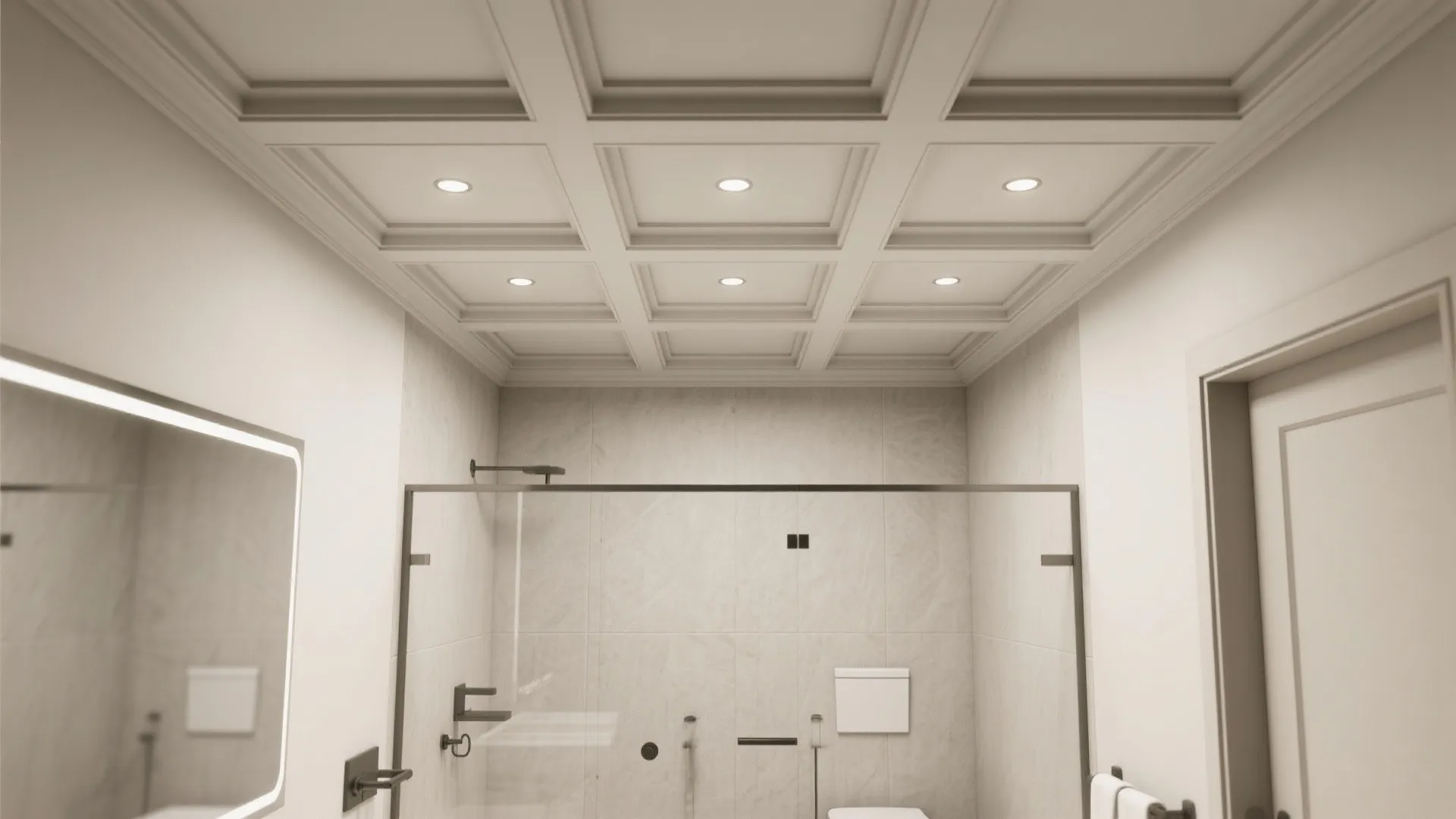 Simple Coffered Grid in Low Profile