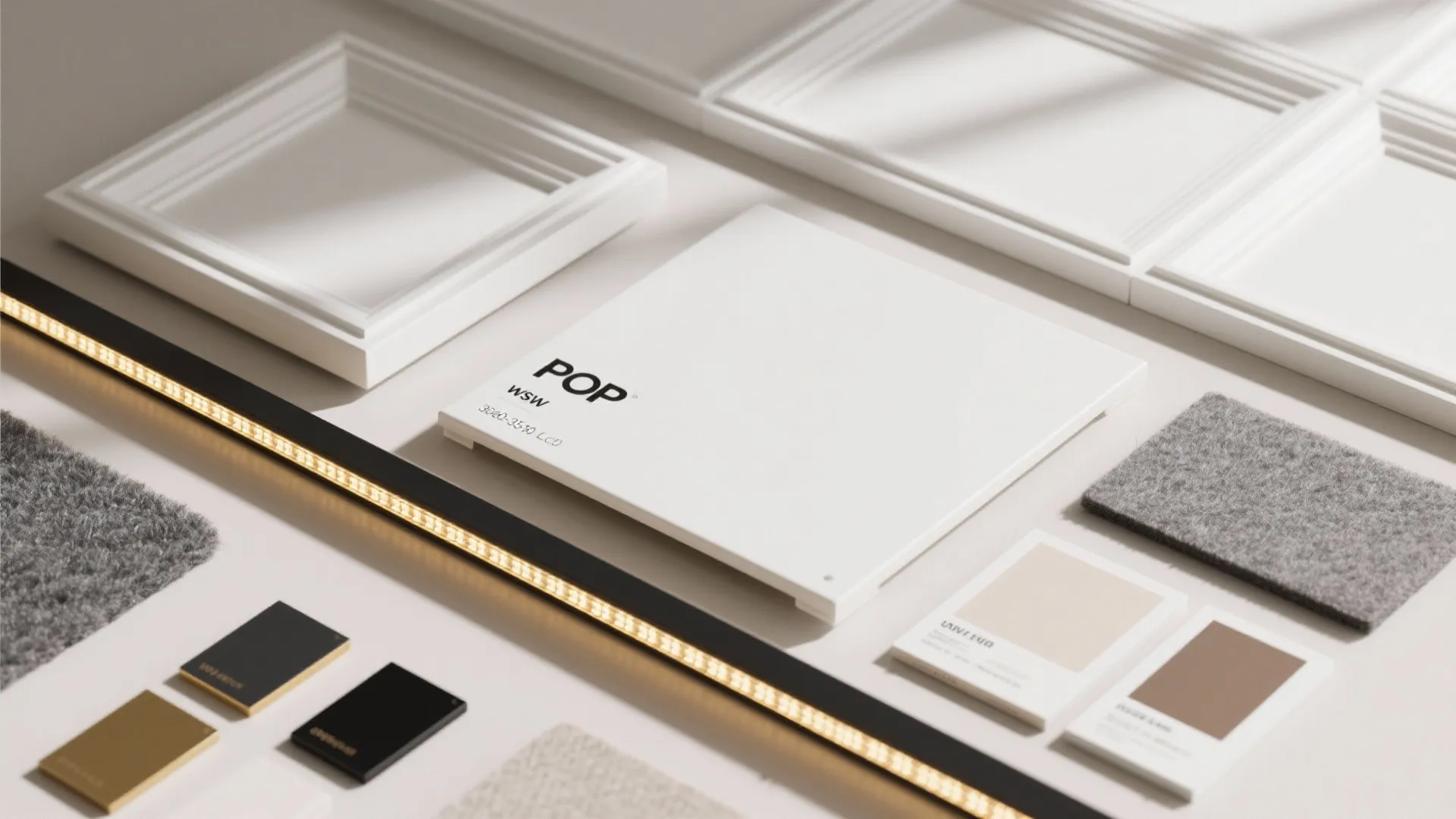 2) Coffered POP Grid with Integrated LED Wash