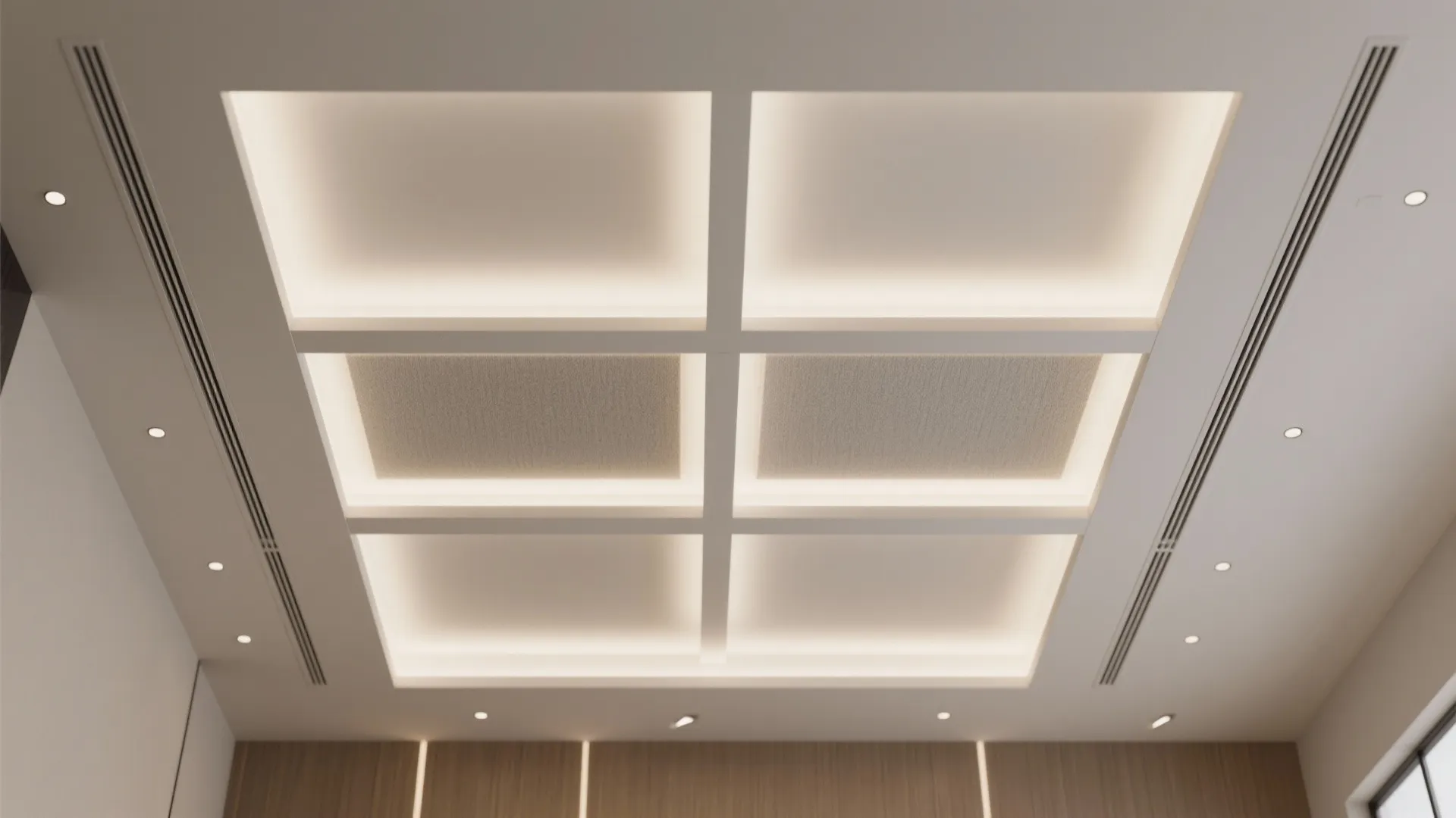 Quiet Coffered Ceiling: Control Sound and Incense