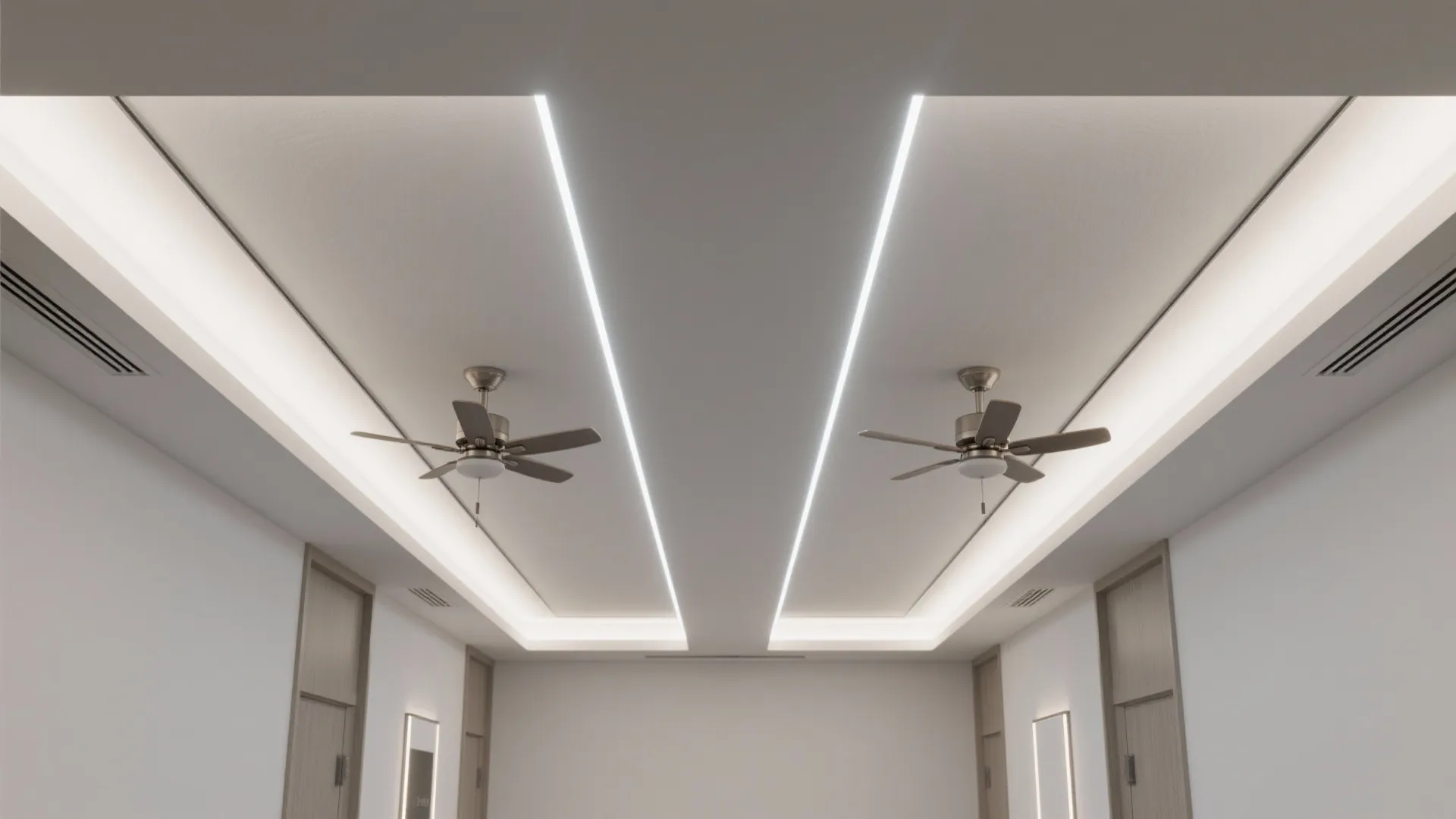 Linear Coffered Gypsum Grid