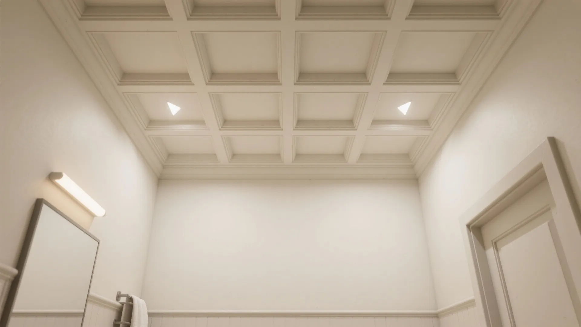 Idea 3: Micro-Coffers with Two-Tone Paint