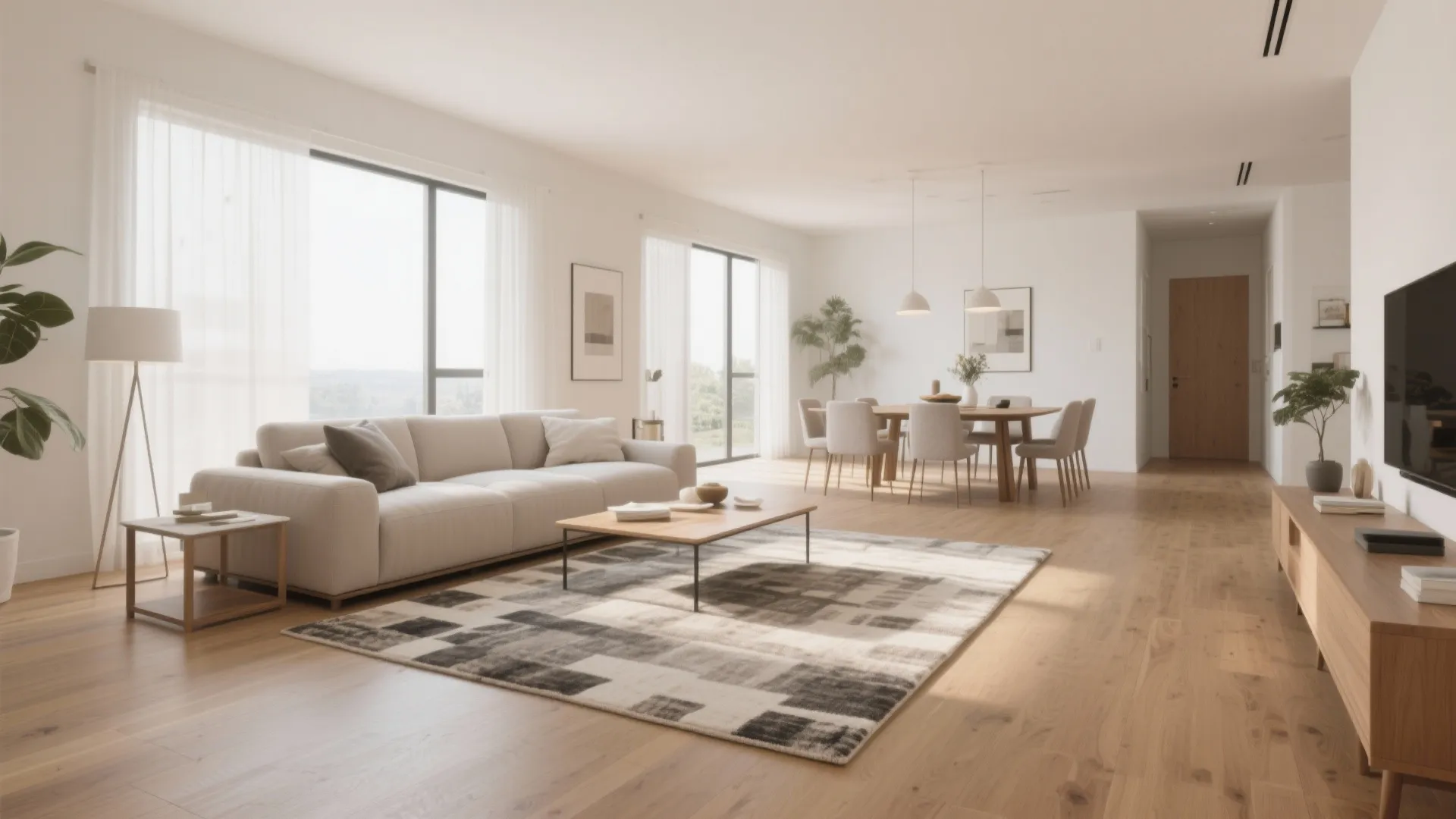 9. Cohesive Flooring Throughout