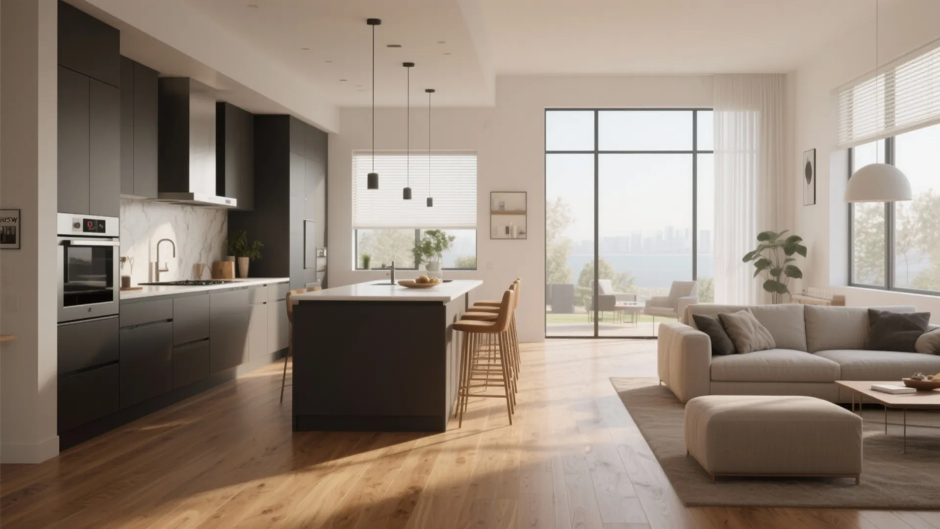 10. Cohesive Flooring for a Seamless Look