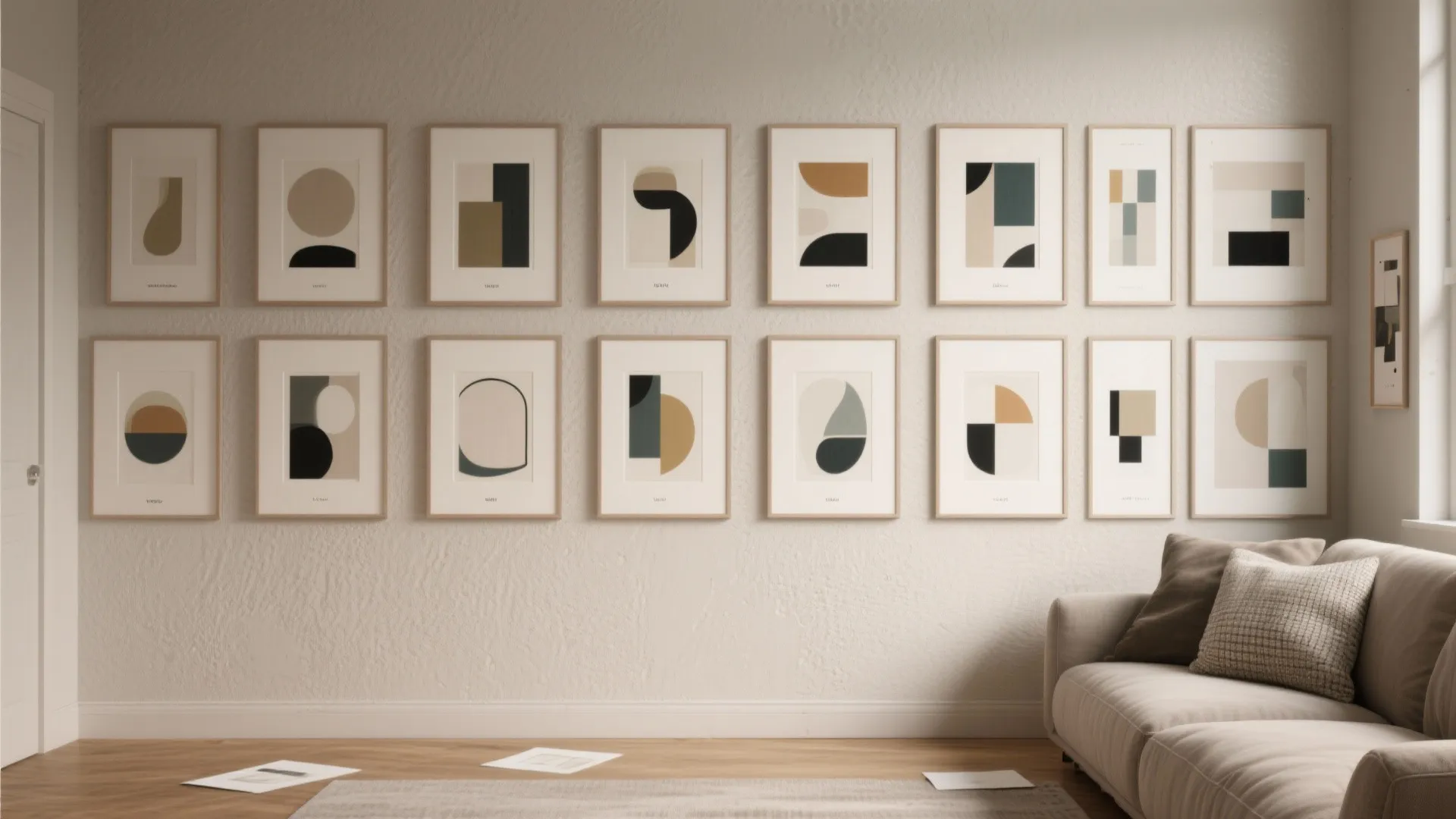2. Cohesive Gallery Wall