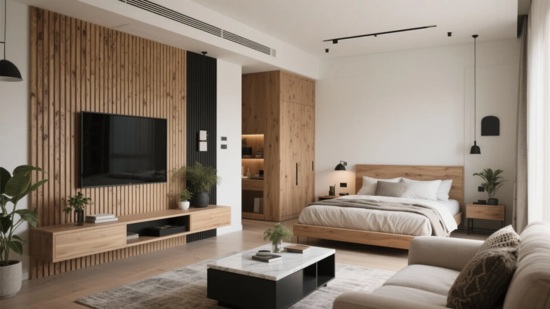 Warm Wood Accents and a Cohesive Color Story