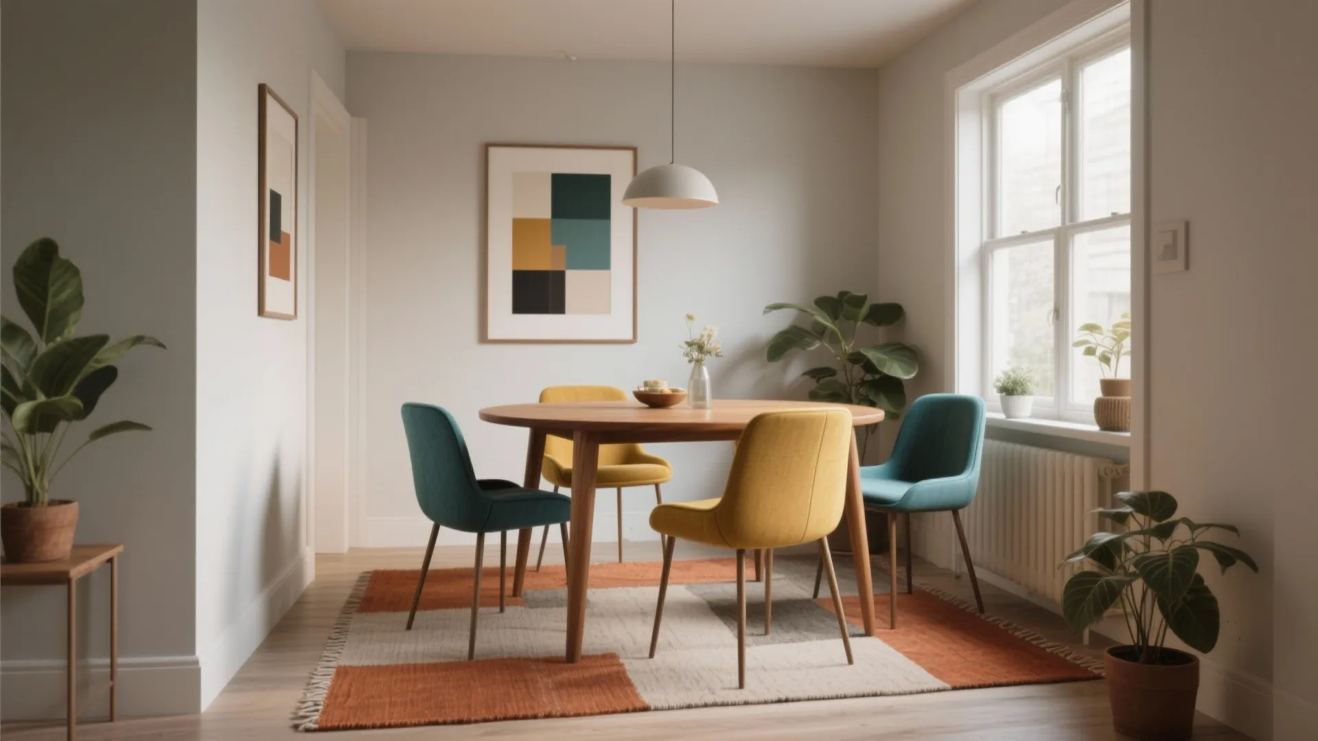 1. Choose a cohesive palette, not matching everything