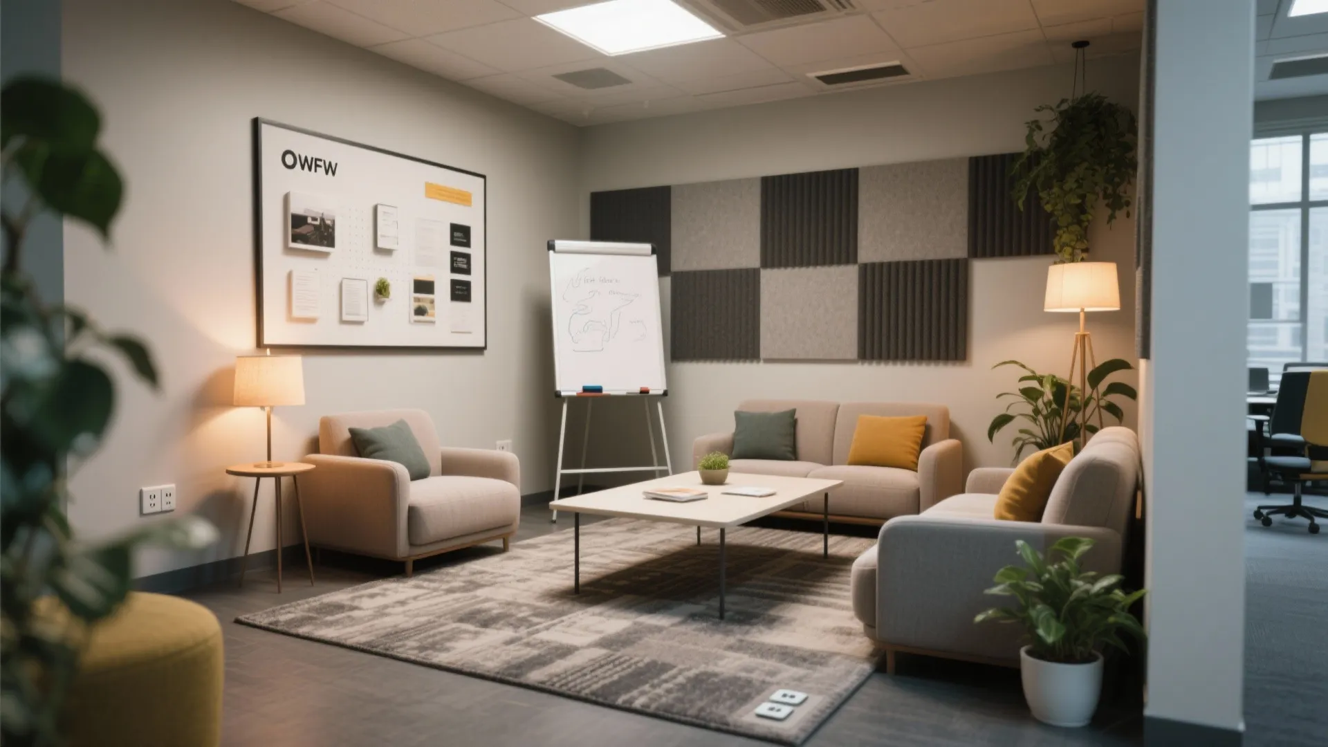 3. Create collaboration nooks, not big conference rooms