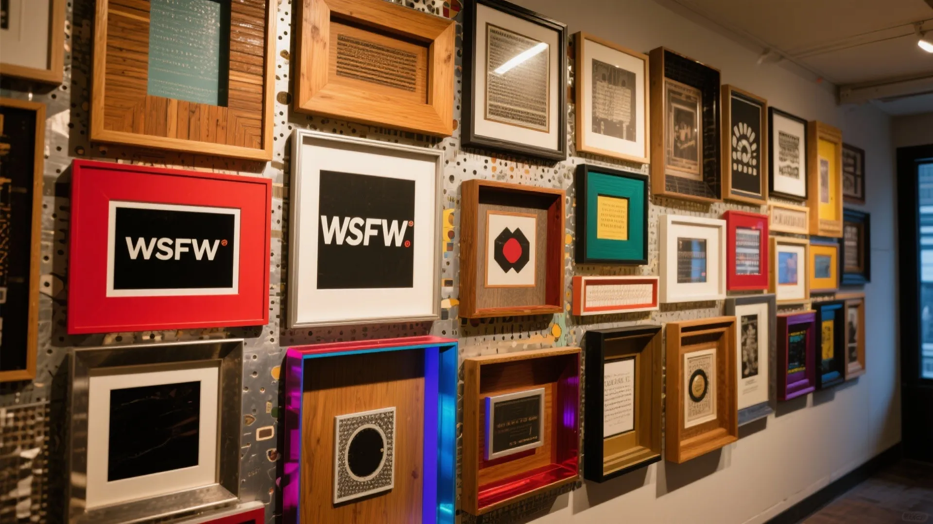 Tip 10: Collage walls with layered frames