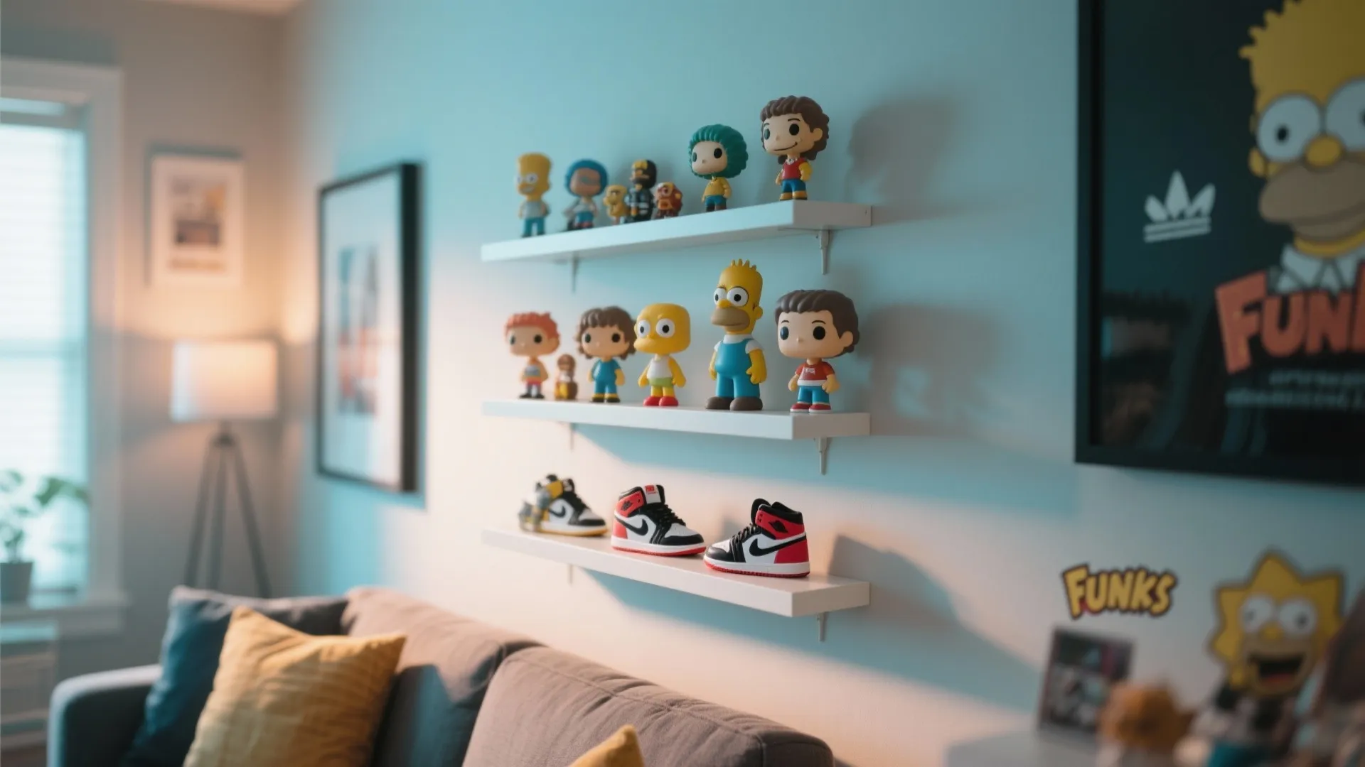6. Collectible Display Shelves