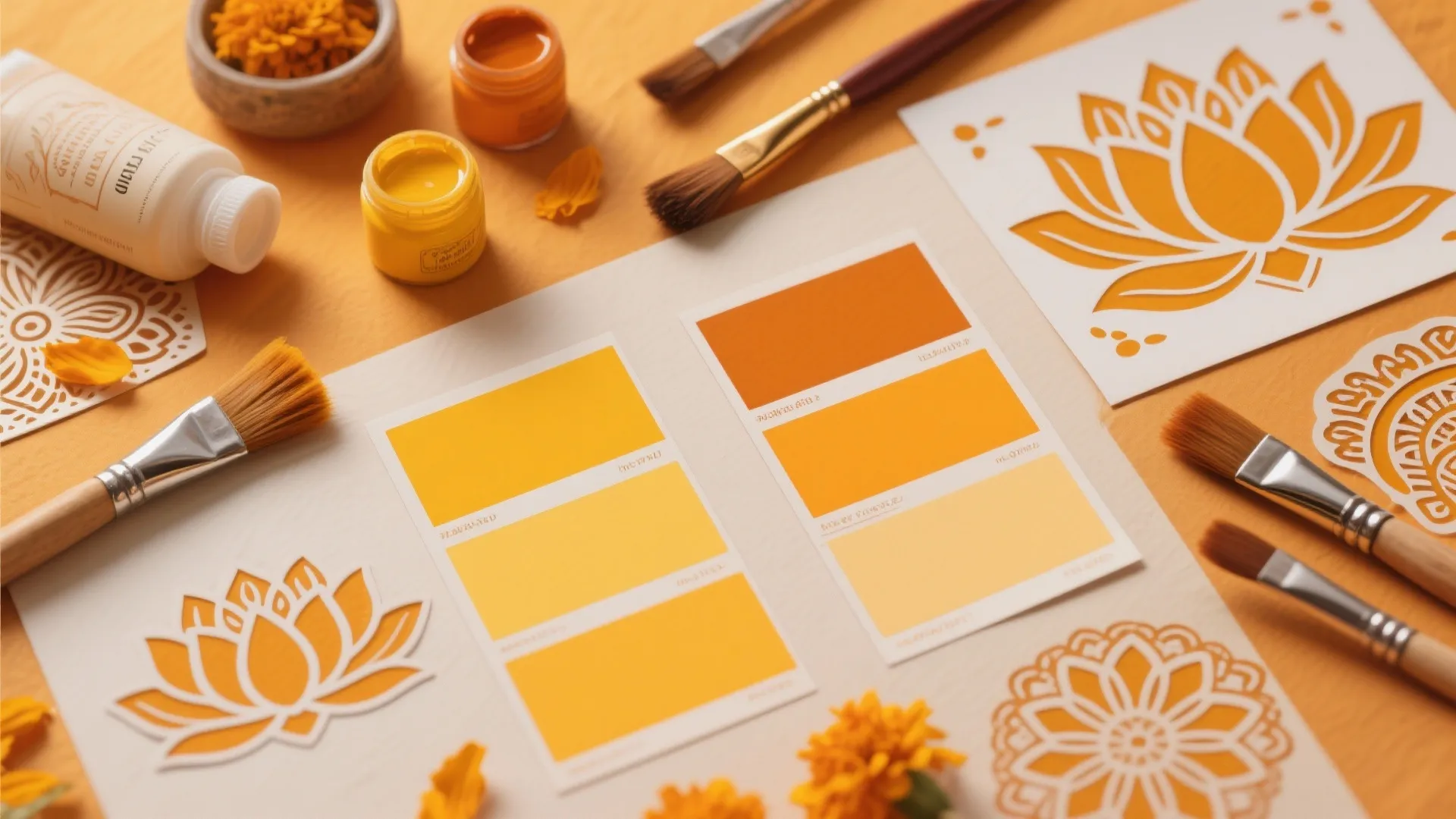 Color Accent Walls with Ethnic Patterns