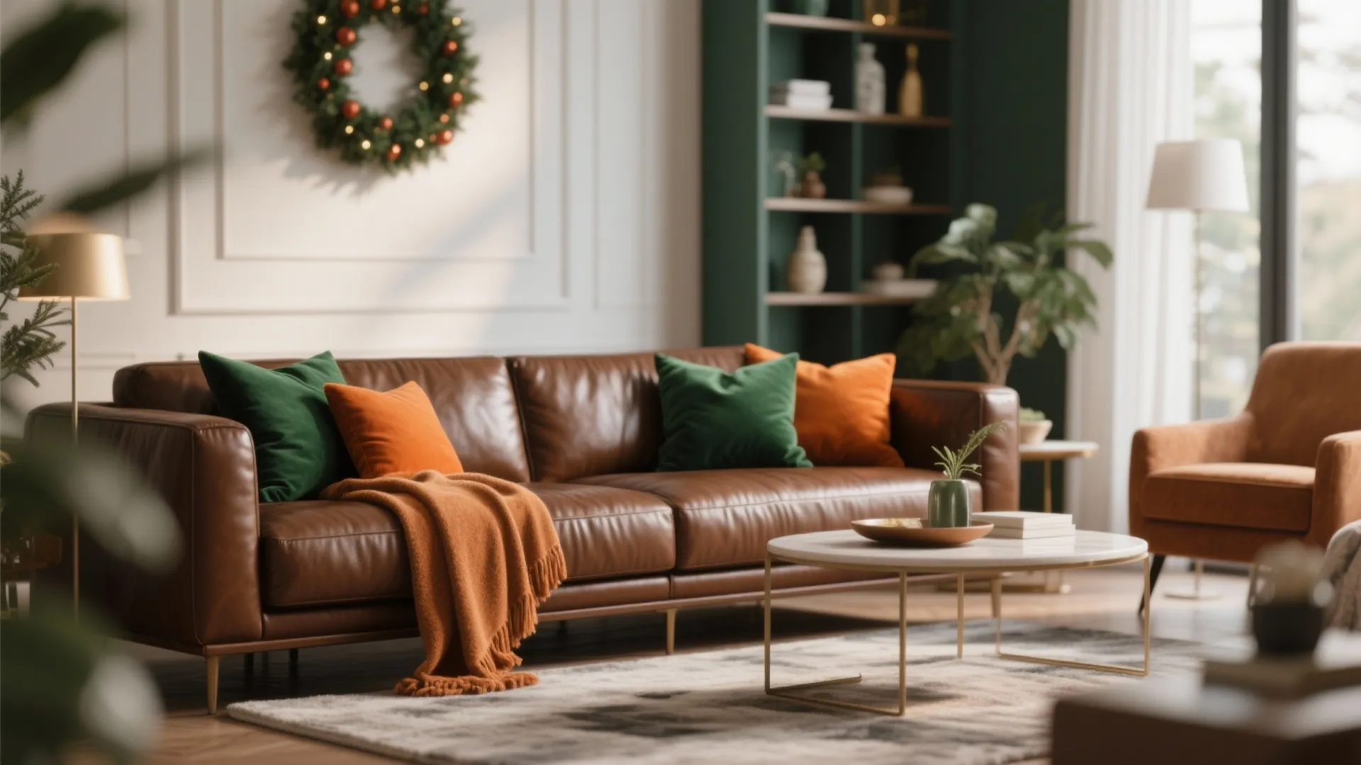 5. Pops of Color with Cushions and Throws