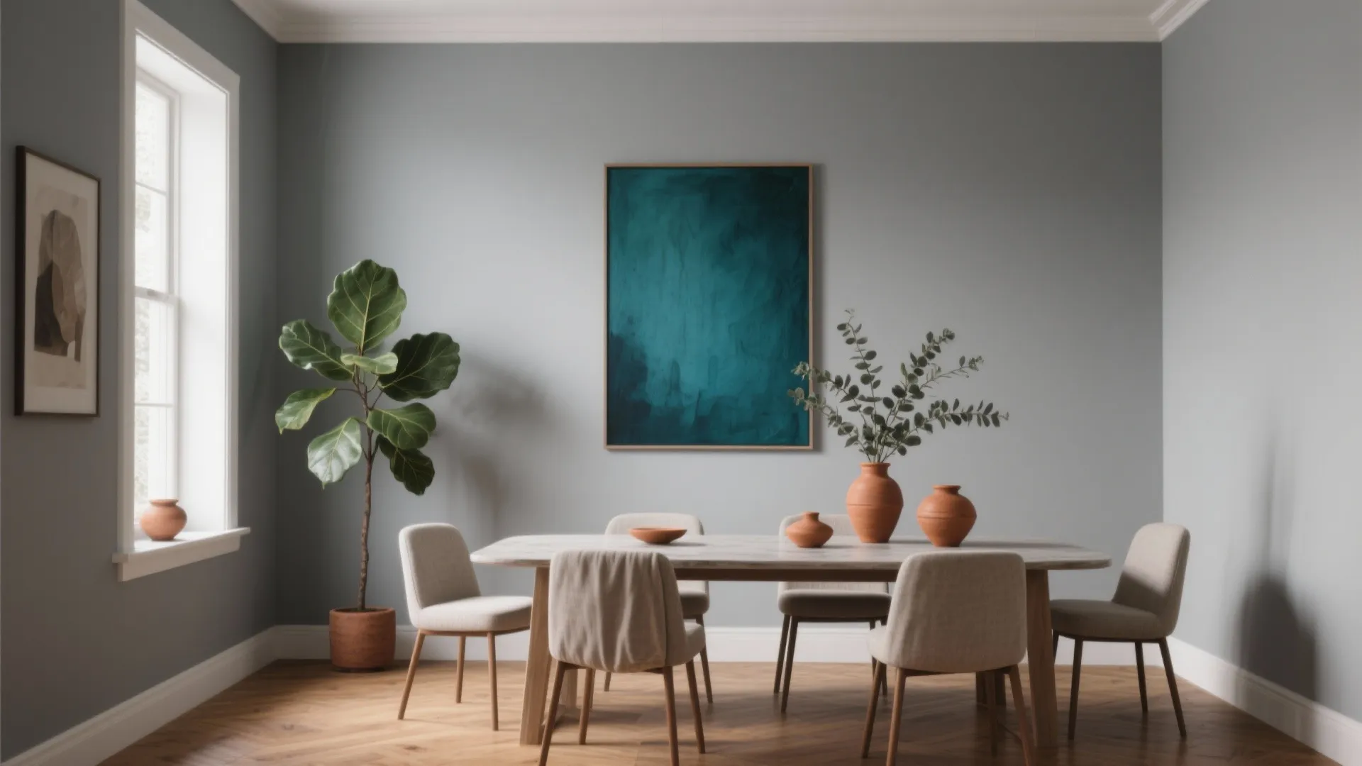 4. Bring in color via art and plants