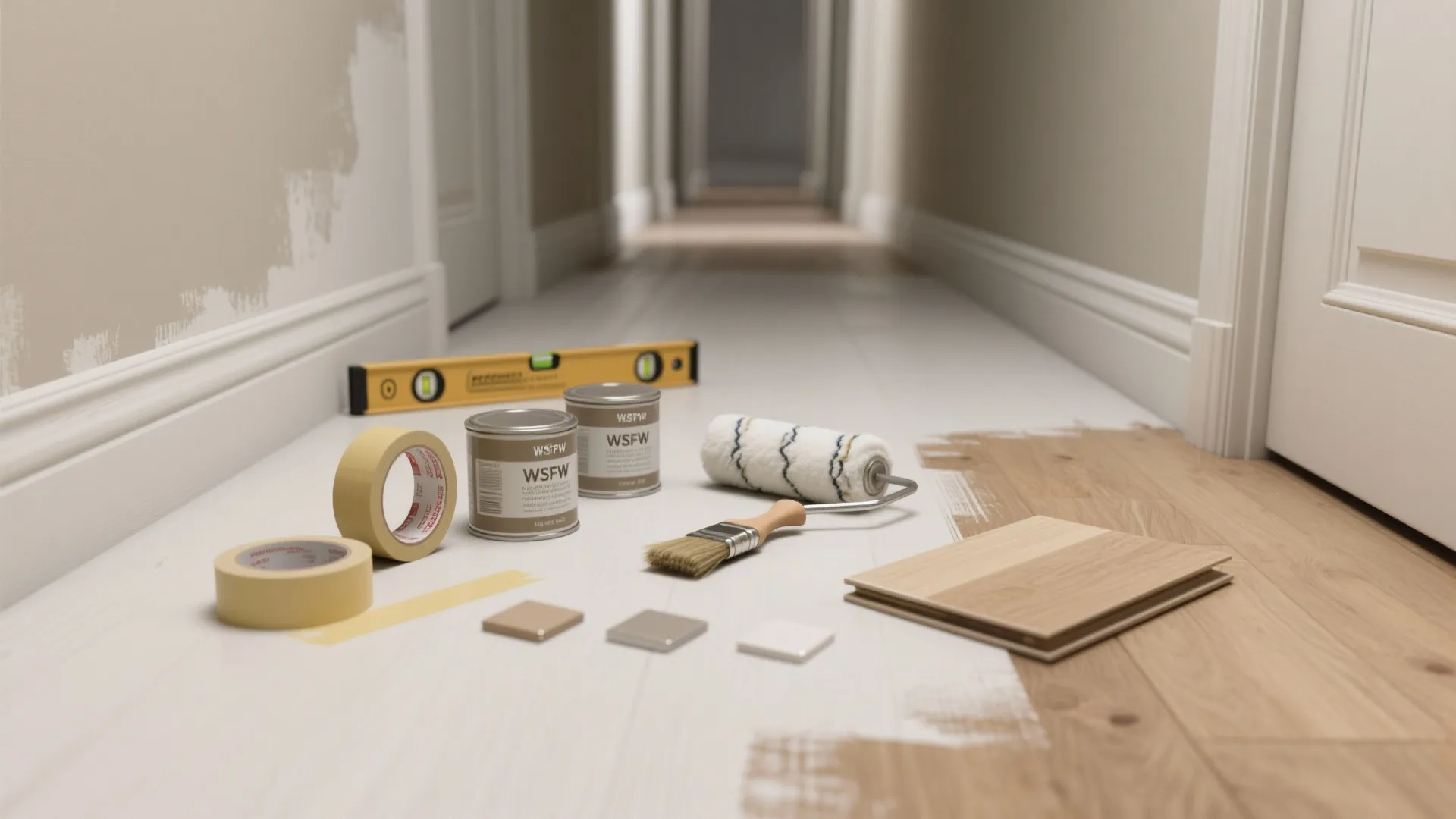 1) Color-Block Bands to Stretch the Space