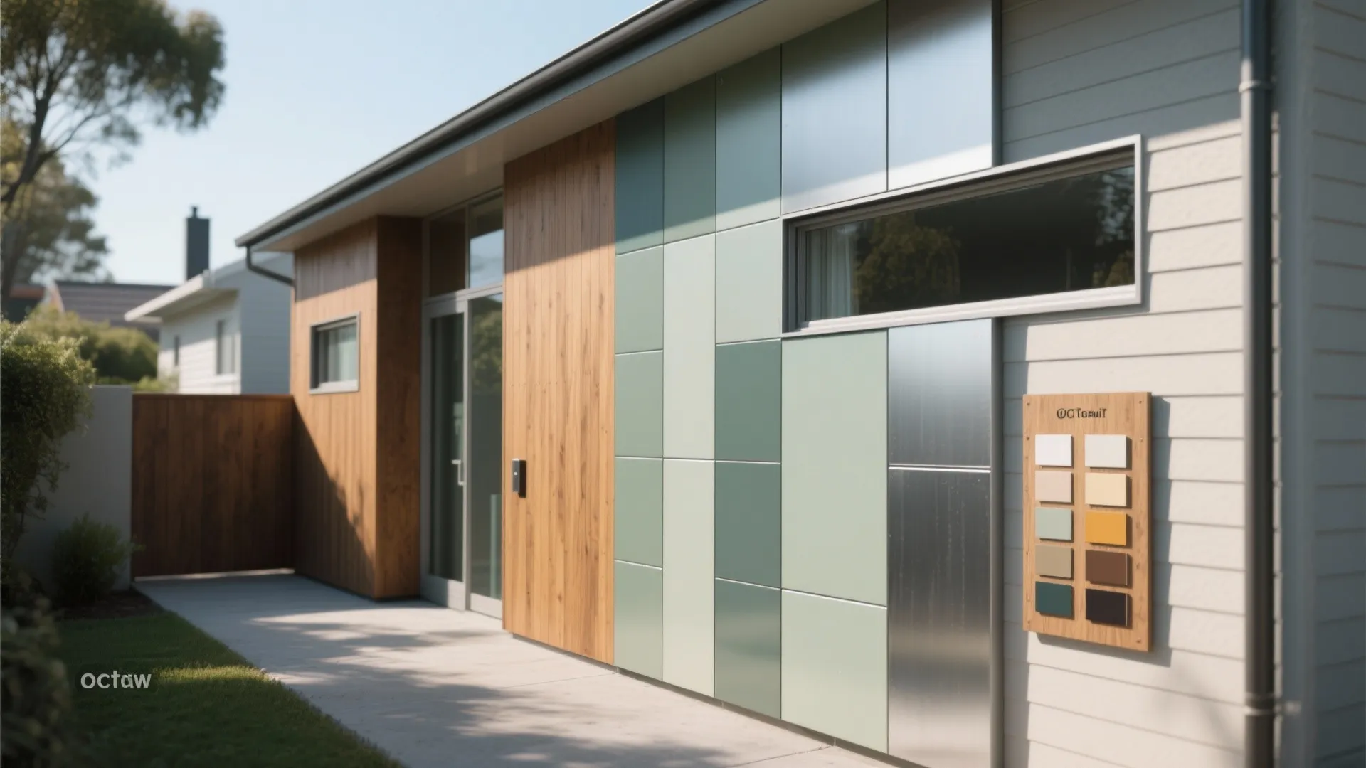 3. Color-block panels to enlarge small facades