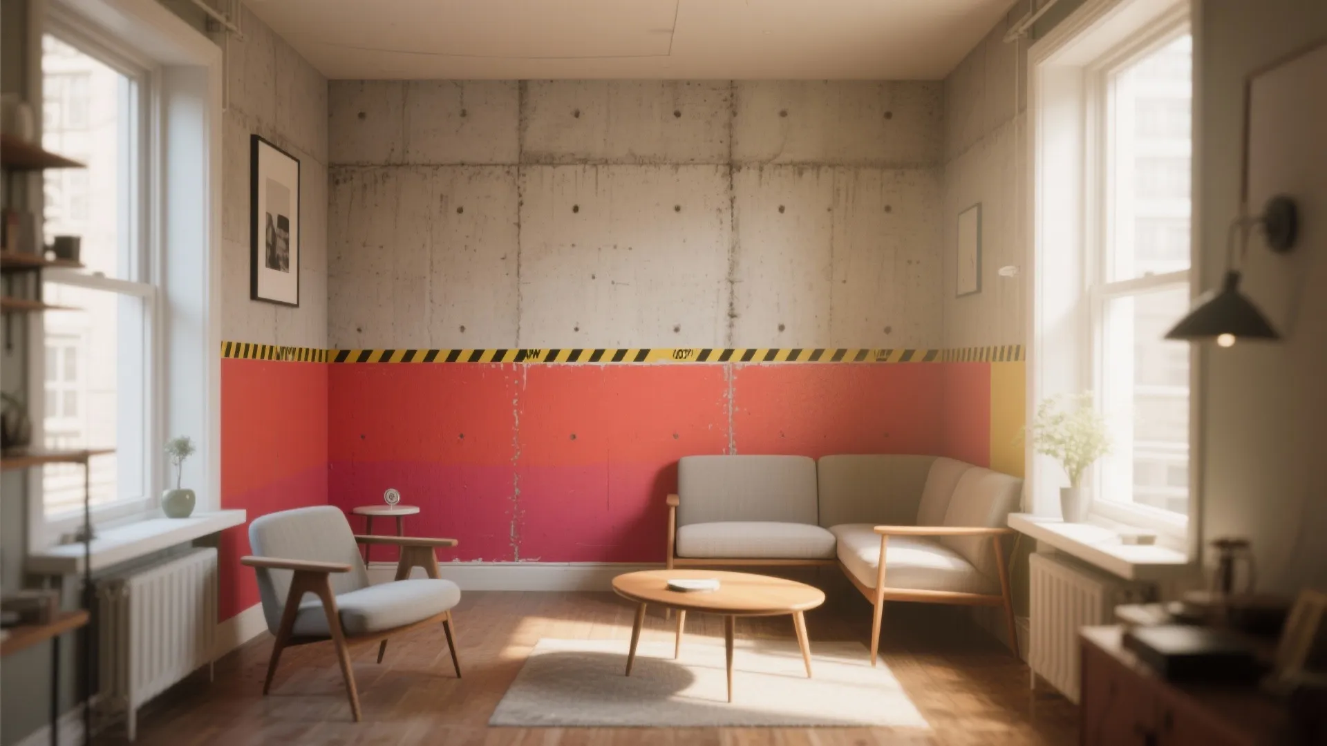 2. Color blocking to define zones