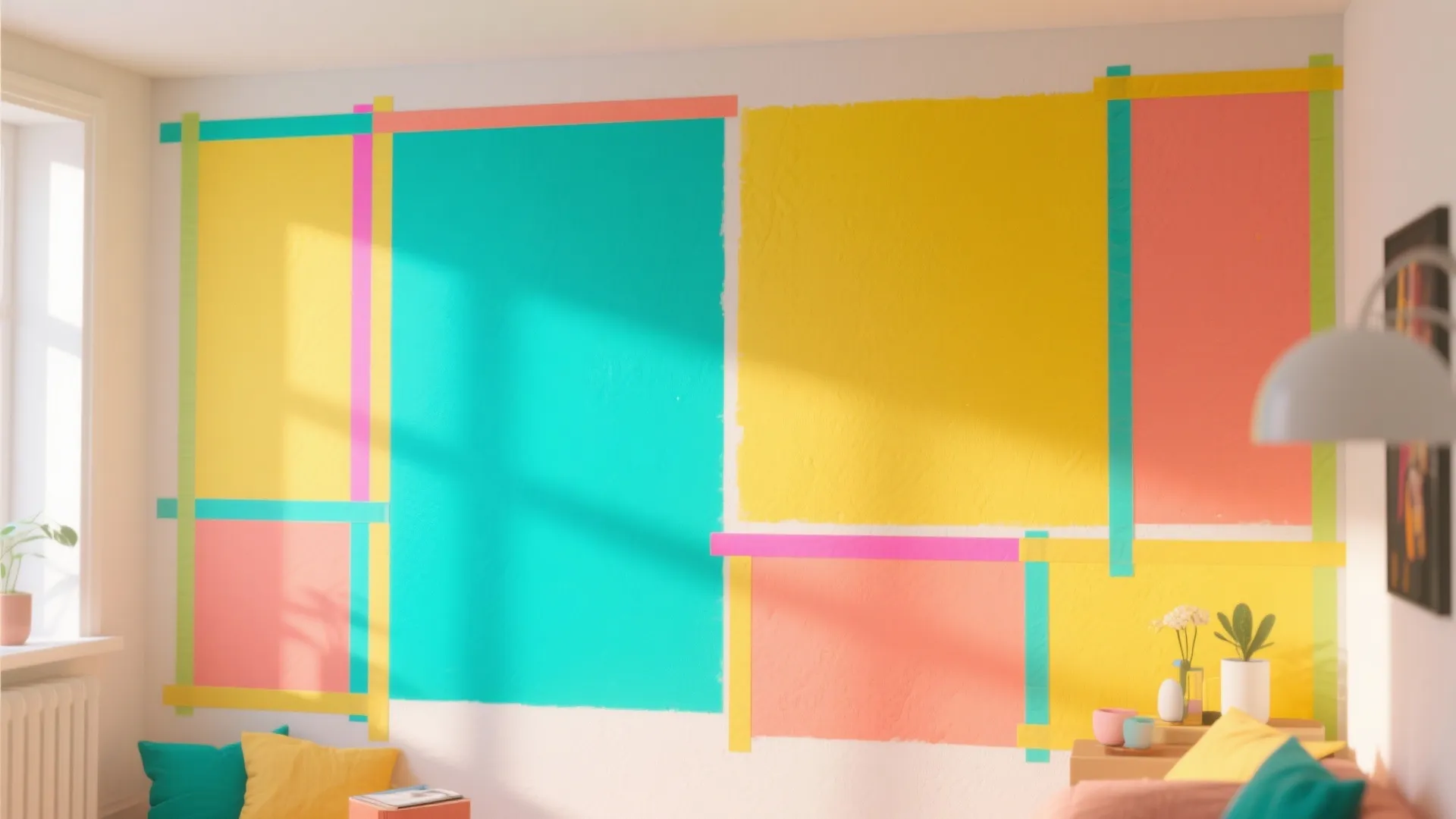 Color Block Accent Wall