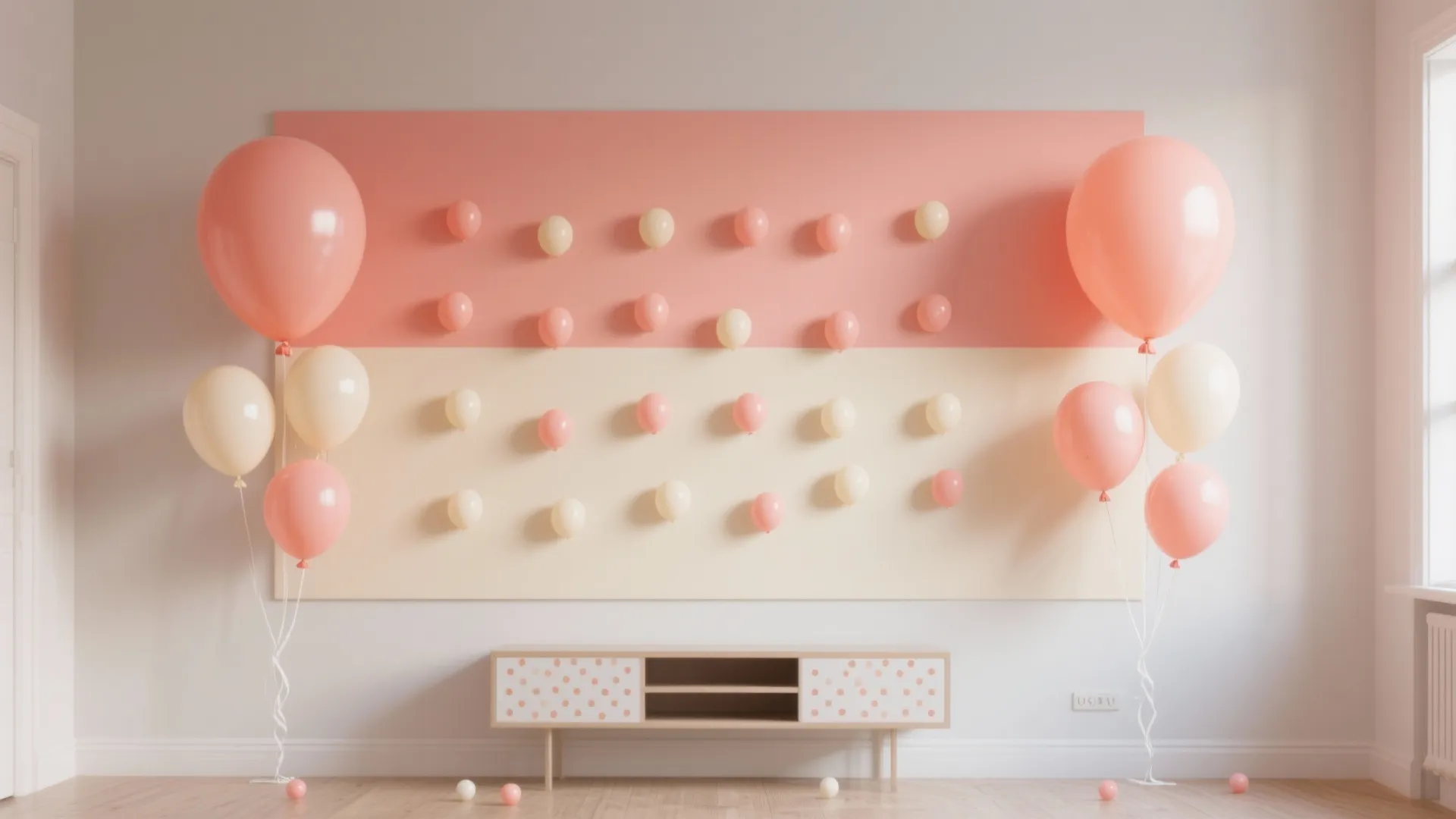 Color-Blocked Balloon Wall, Smarter and Greener