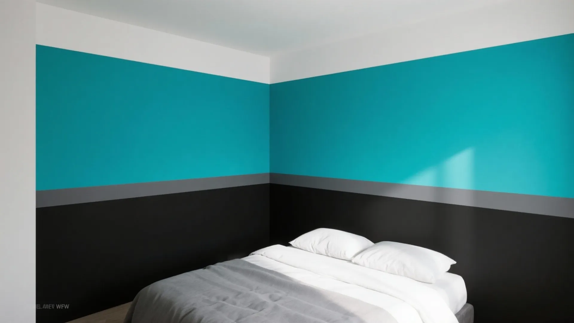 1. Color-Blocked Walls