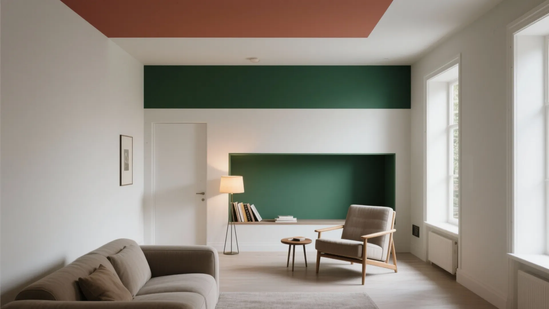 Color-Blocked Ceilings for Zoning and Drama