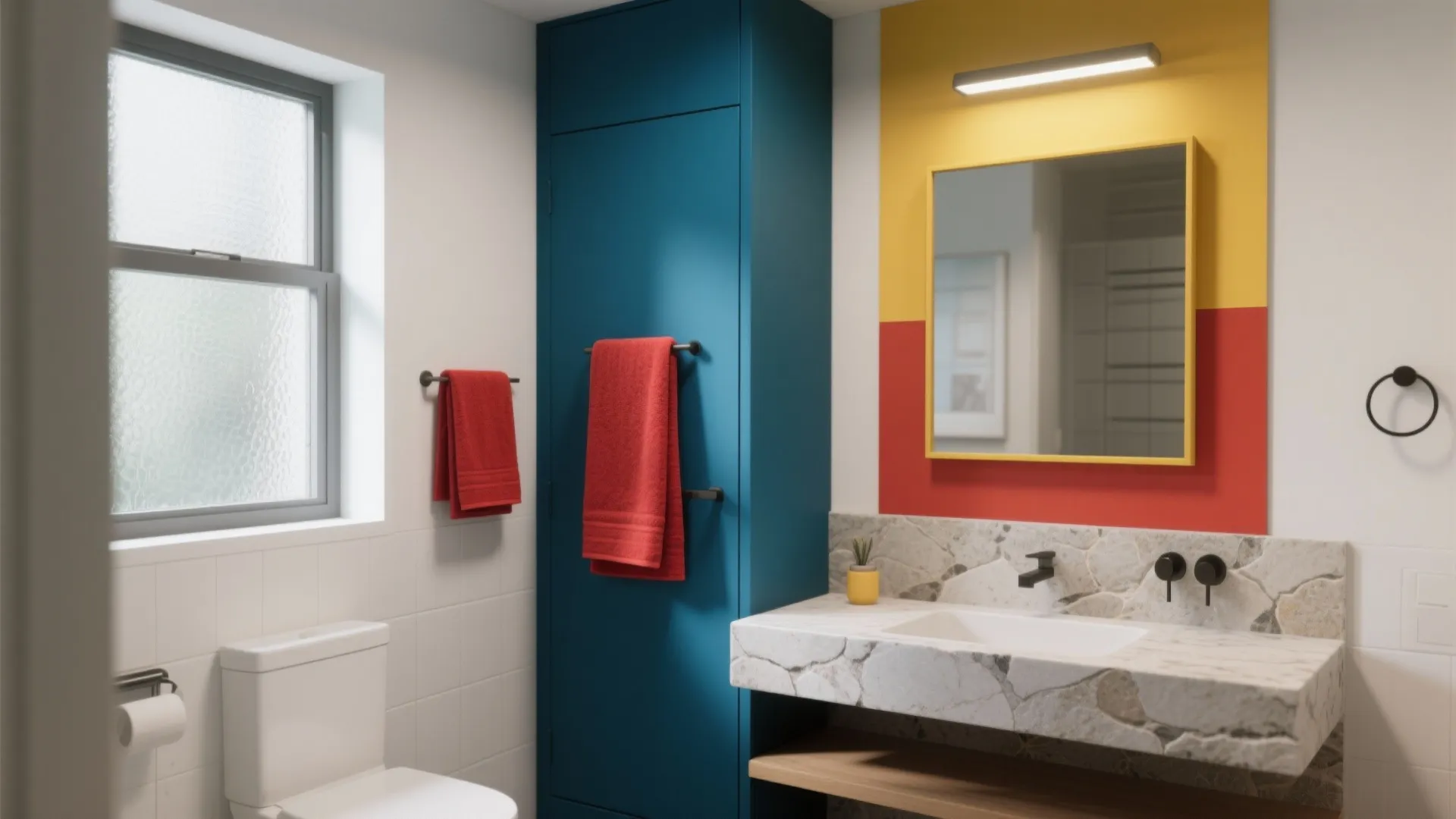 2. Color-Blocked Fixtures