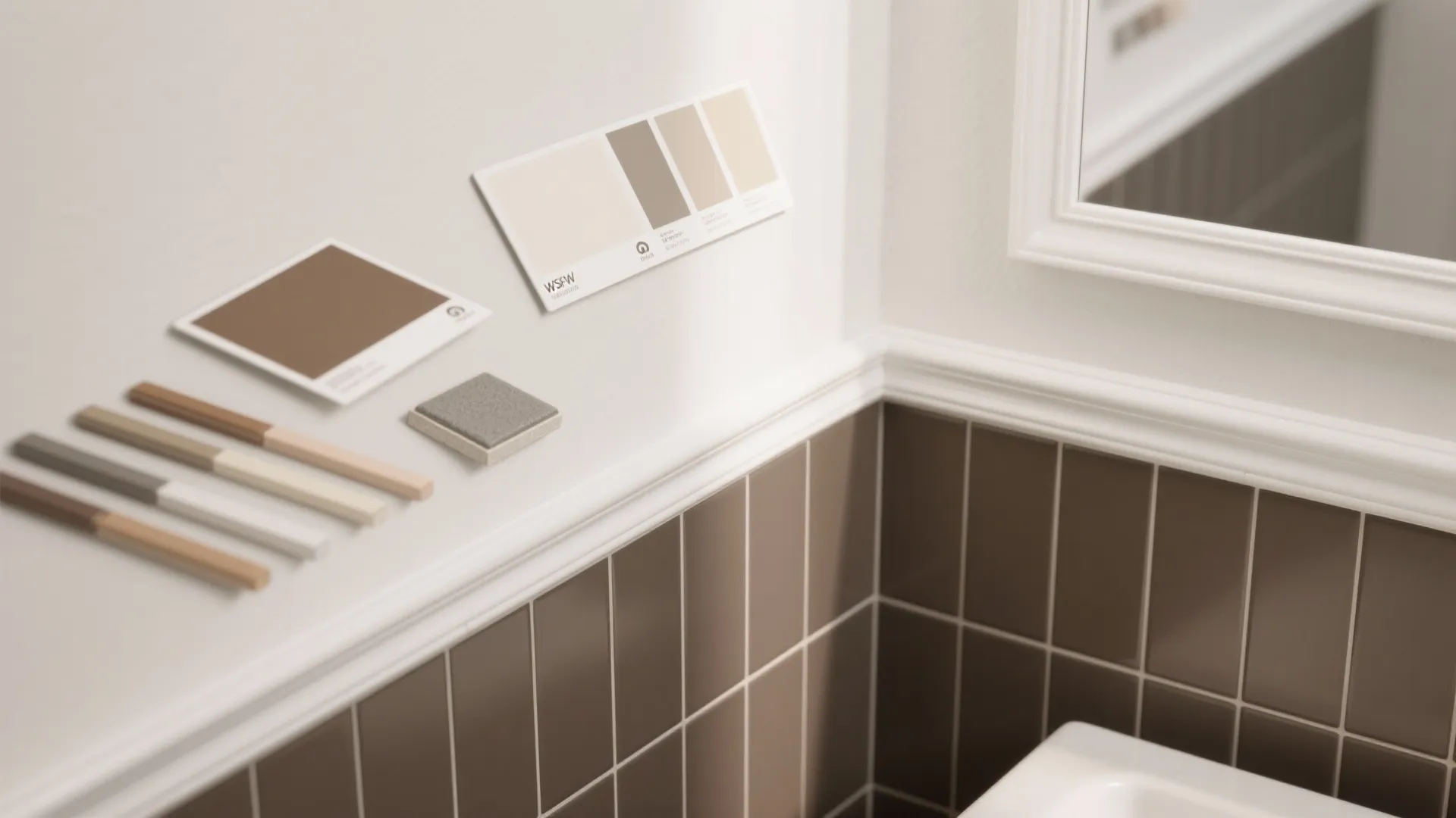 Two-Tone Color Blocking with Thoughtful Grout