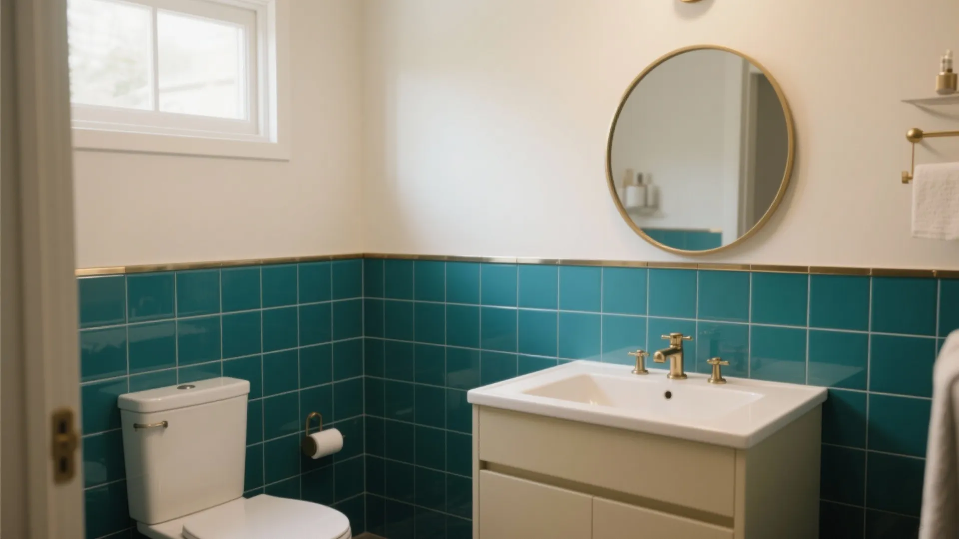 Color-Blocked Half Walls for Visual Zoning