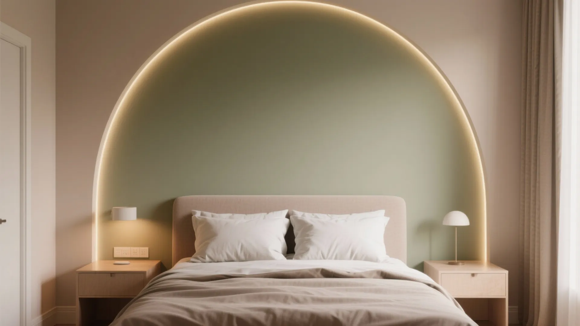 Color-Block Niche Wall: Built-In Look without Renovation