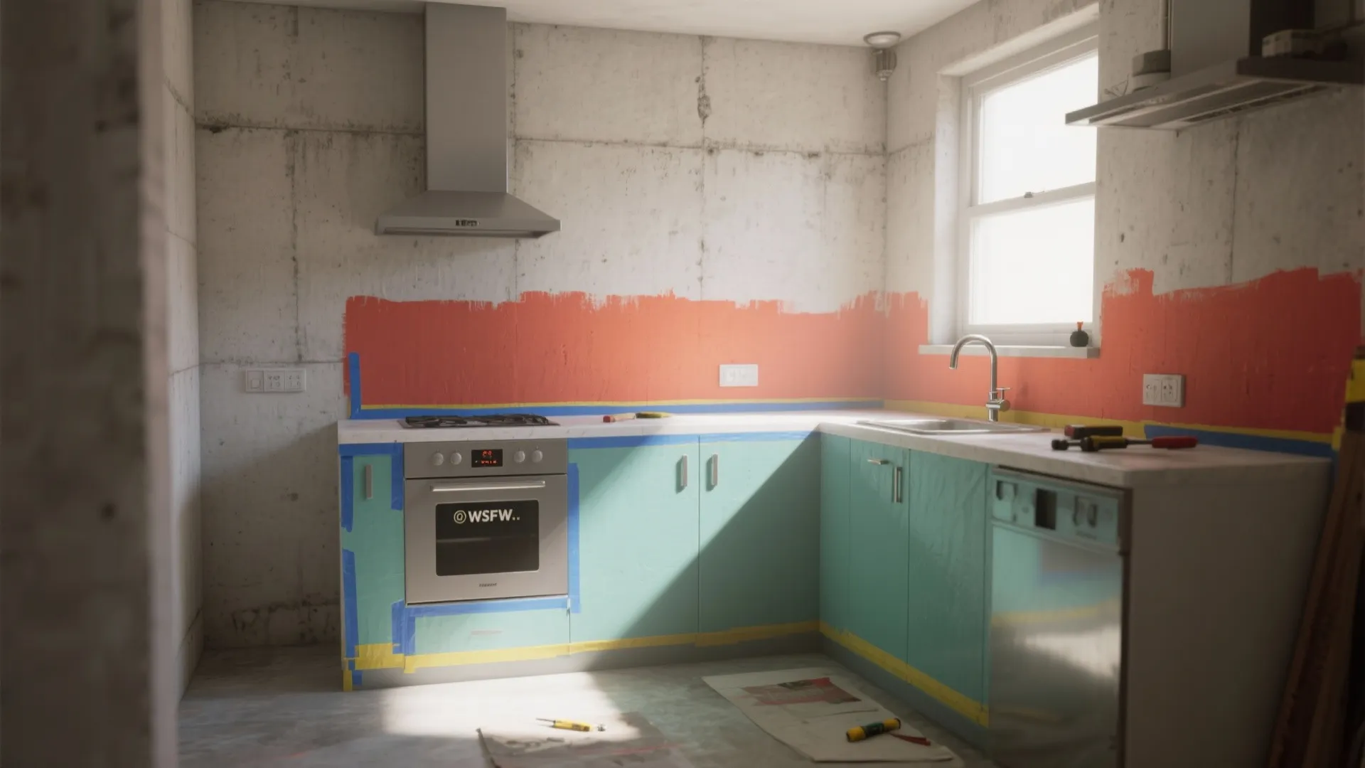 3. Color Blocking Around Fixtures