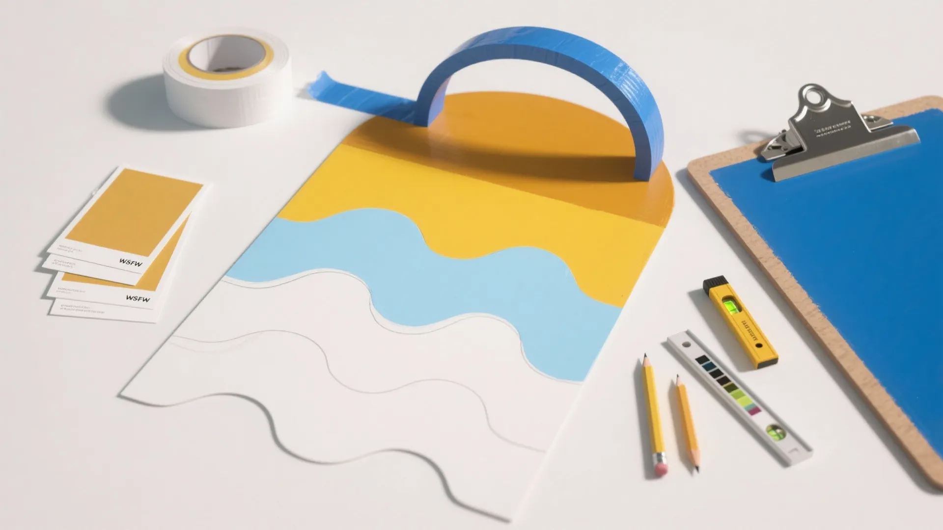 Idea 4: Color-blocked zones with low ledges