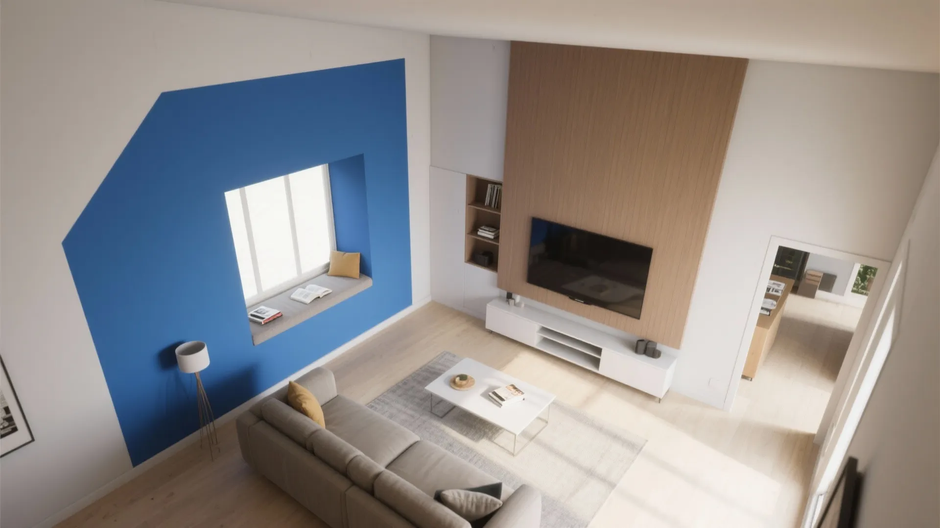 Color Blocking and Paint Zoning for Open-Plan Flow