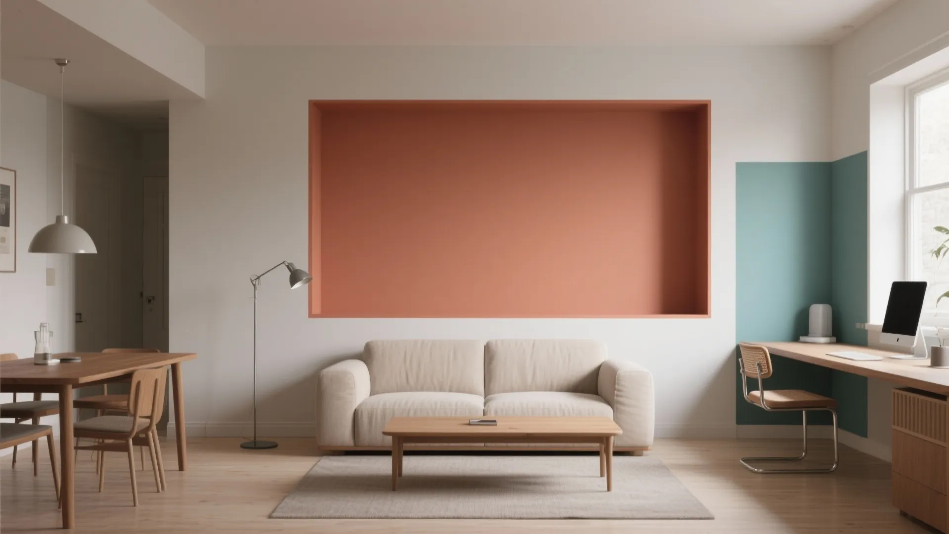 1) Color-Block Zones to Shape the Room
