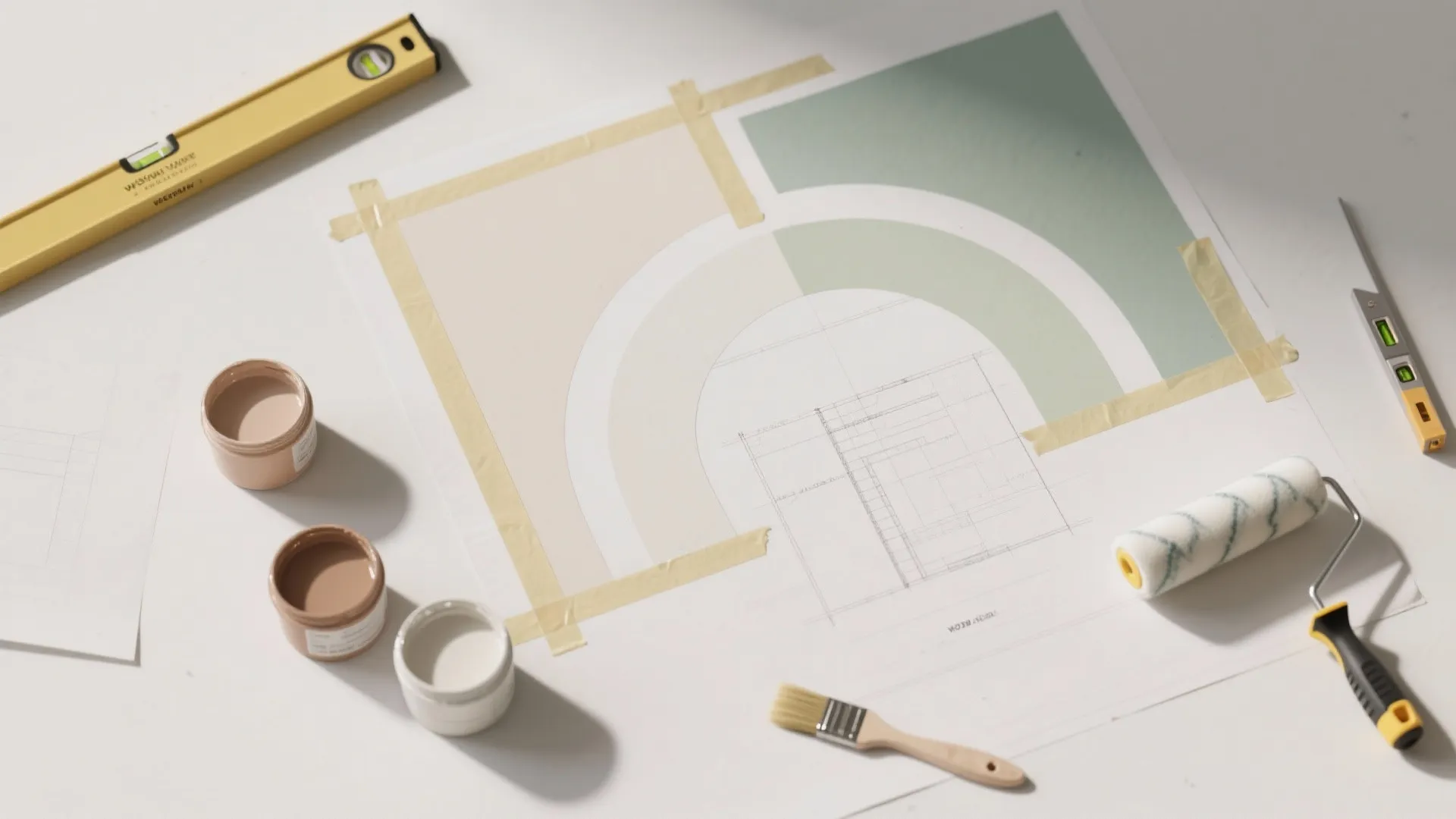 Geometric Color Blocking with Tape