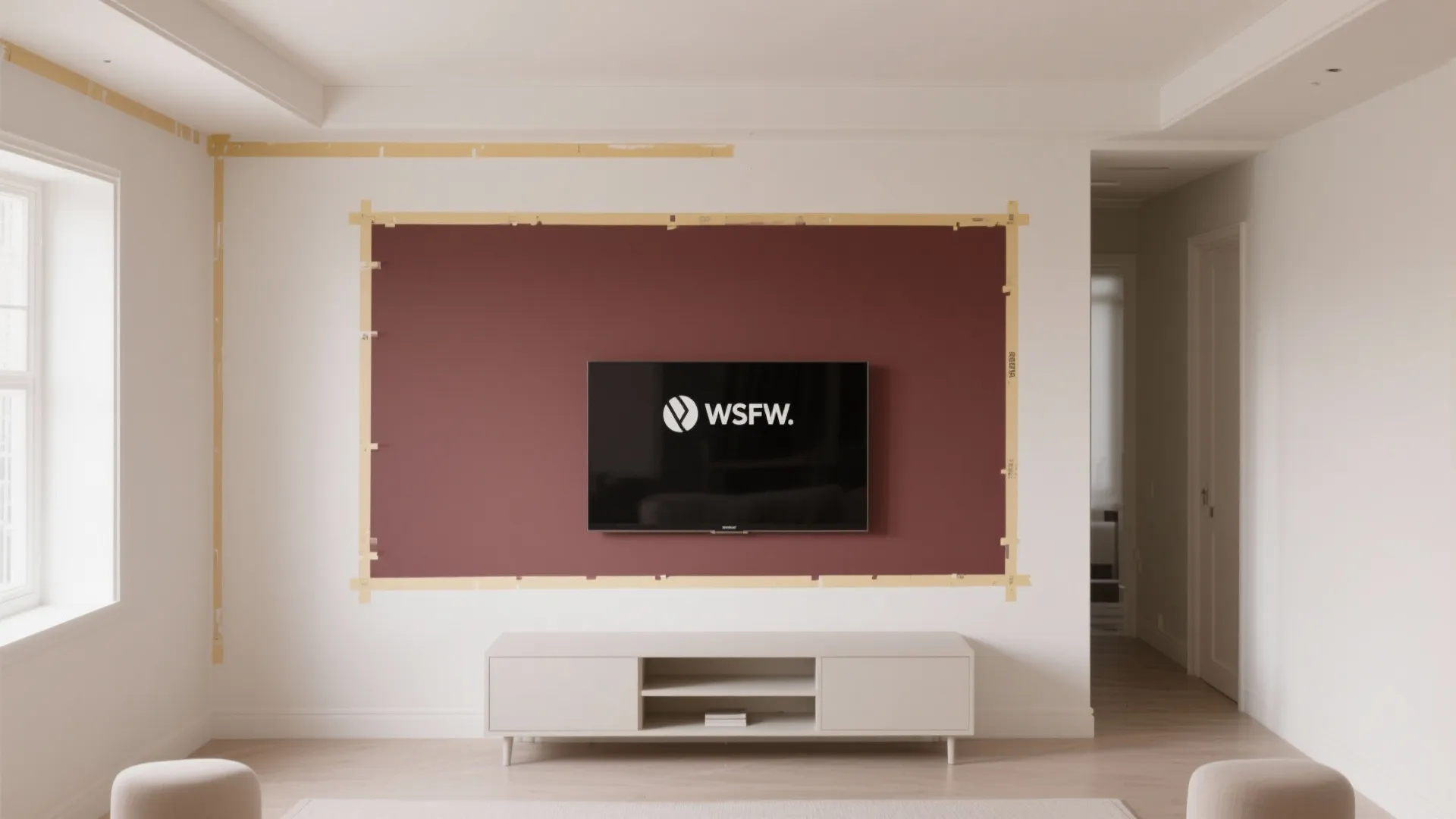 Color Blocking to Frame the Screen