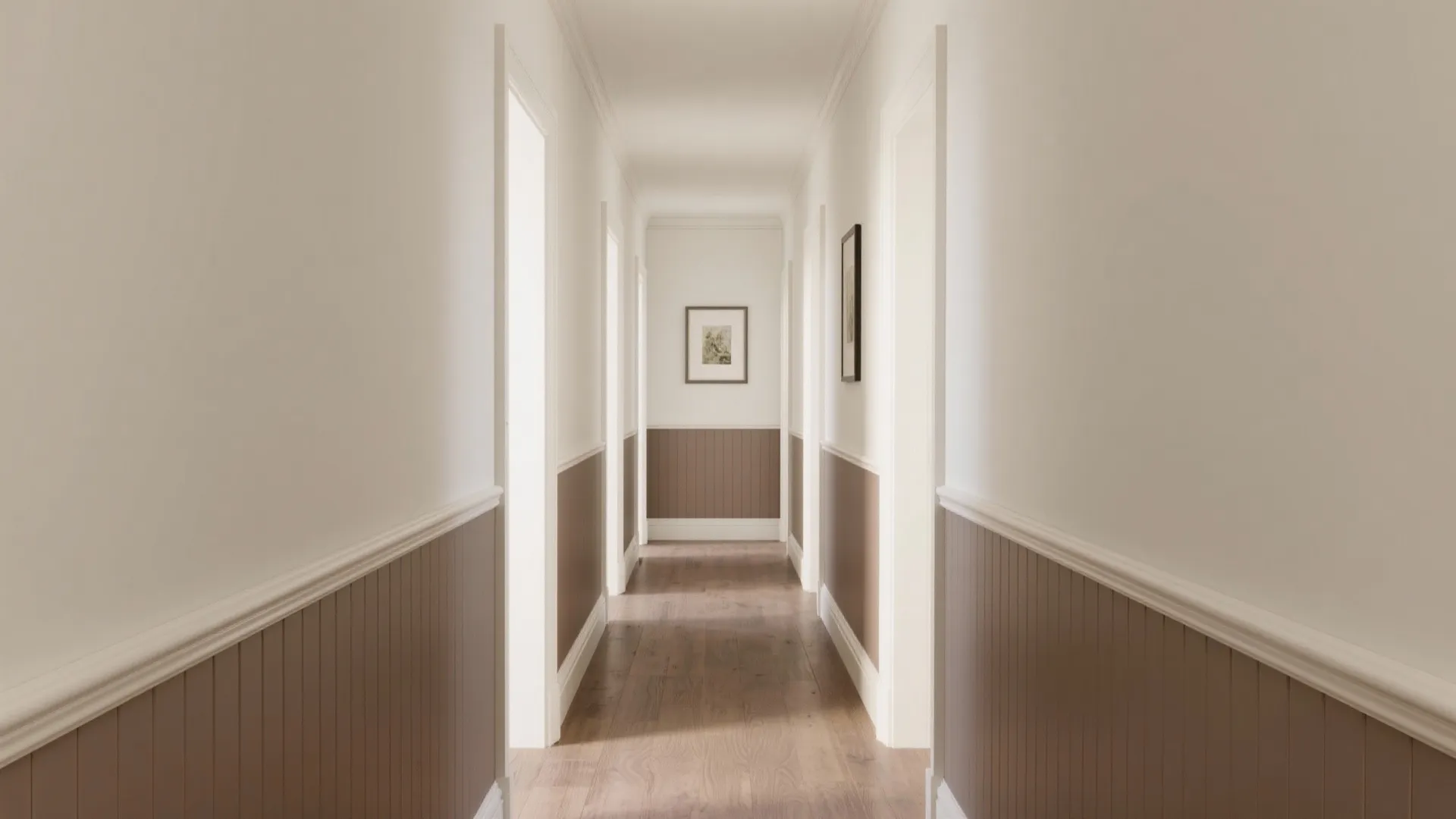 Color-Blocked Wainscoting