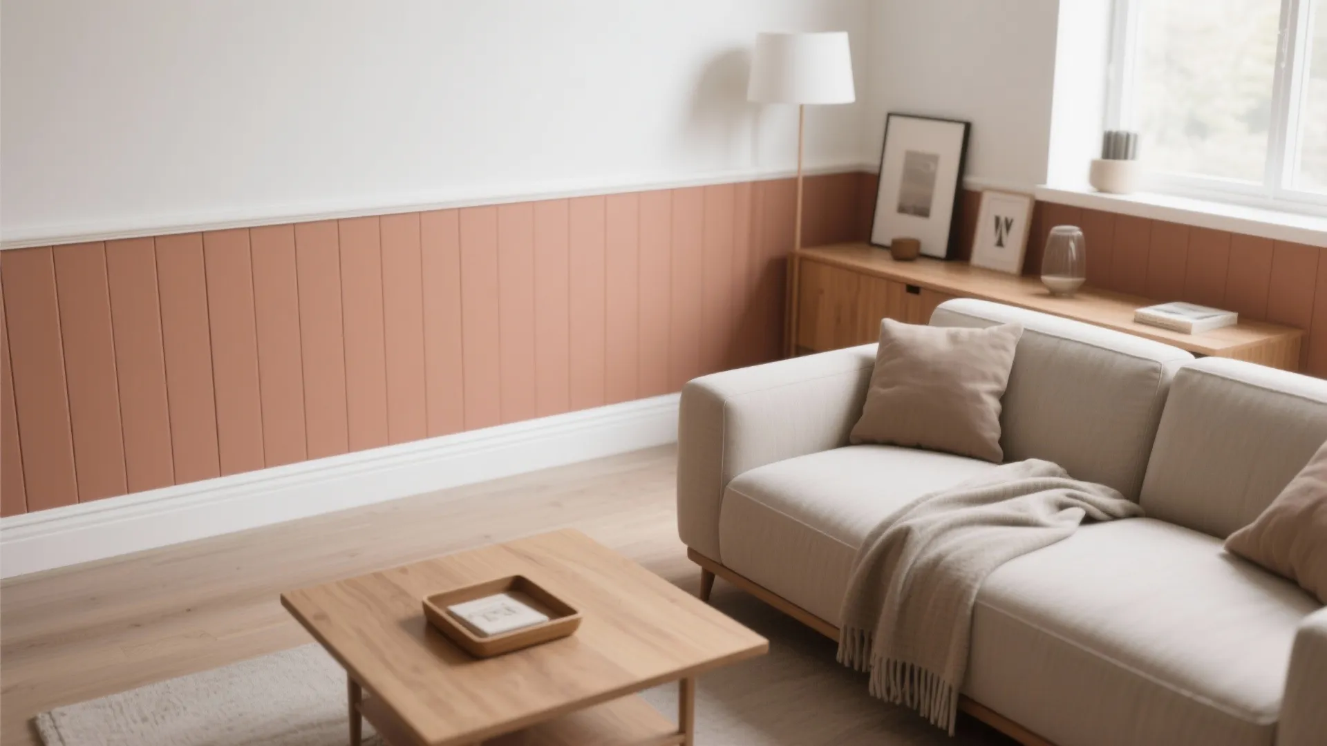Color-Blocked Nooks and Low-Line Wainscot